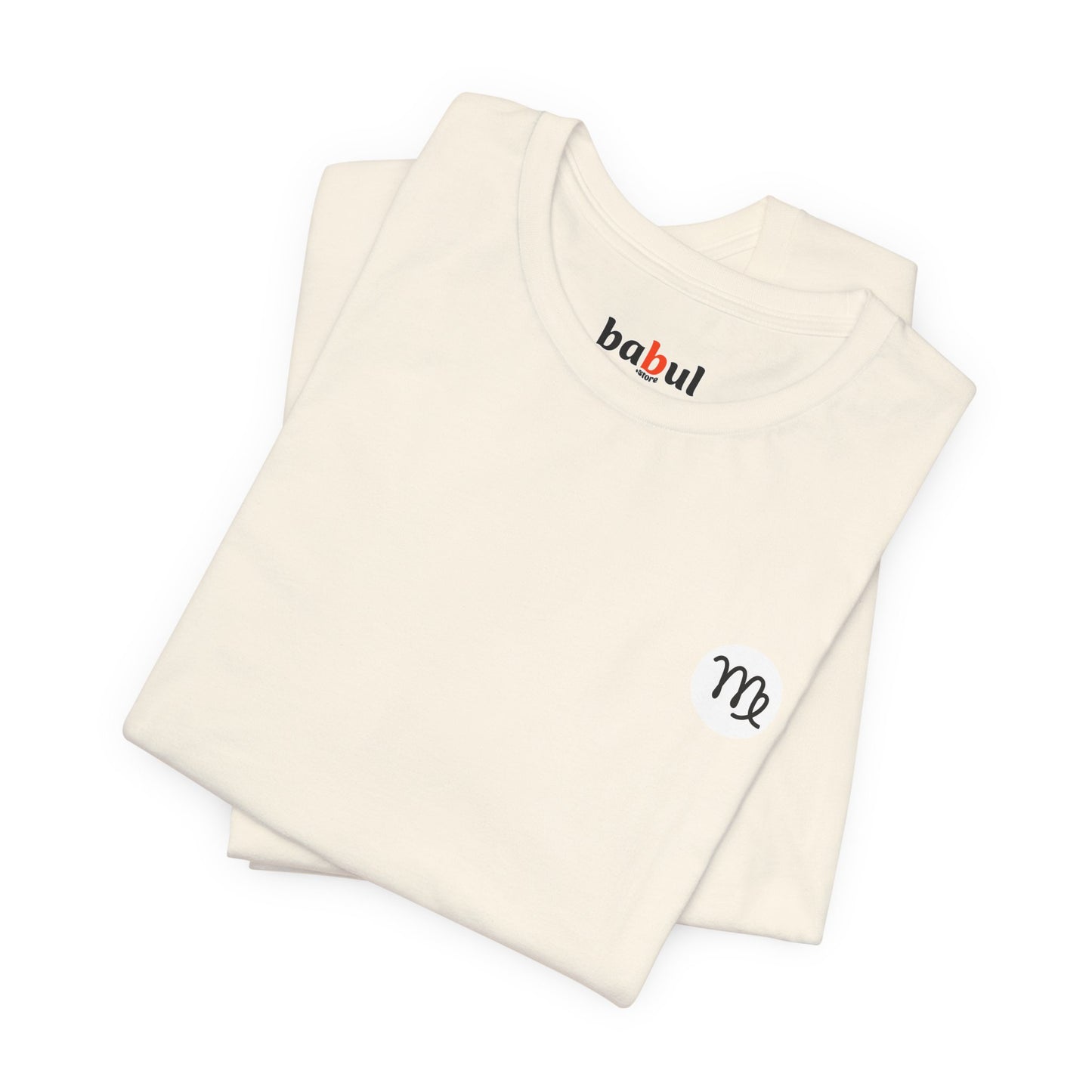 Virgo - Gothic Zodiac, Red Graphic on the back T-Shirt. Zodiac in the Shadows