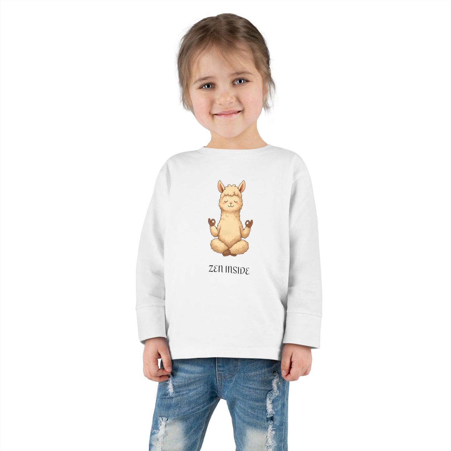 Zen Inside Long Sleeve Tee - ALPACA
