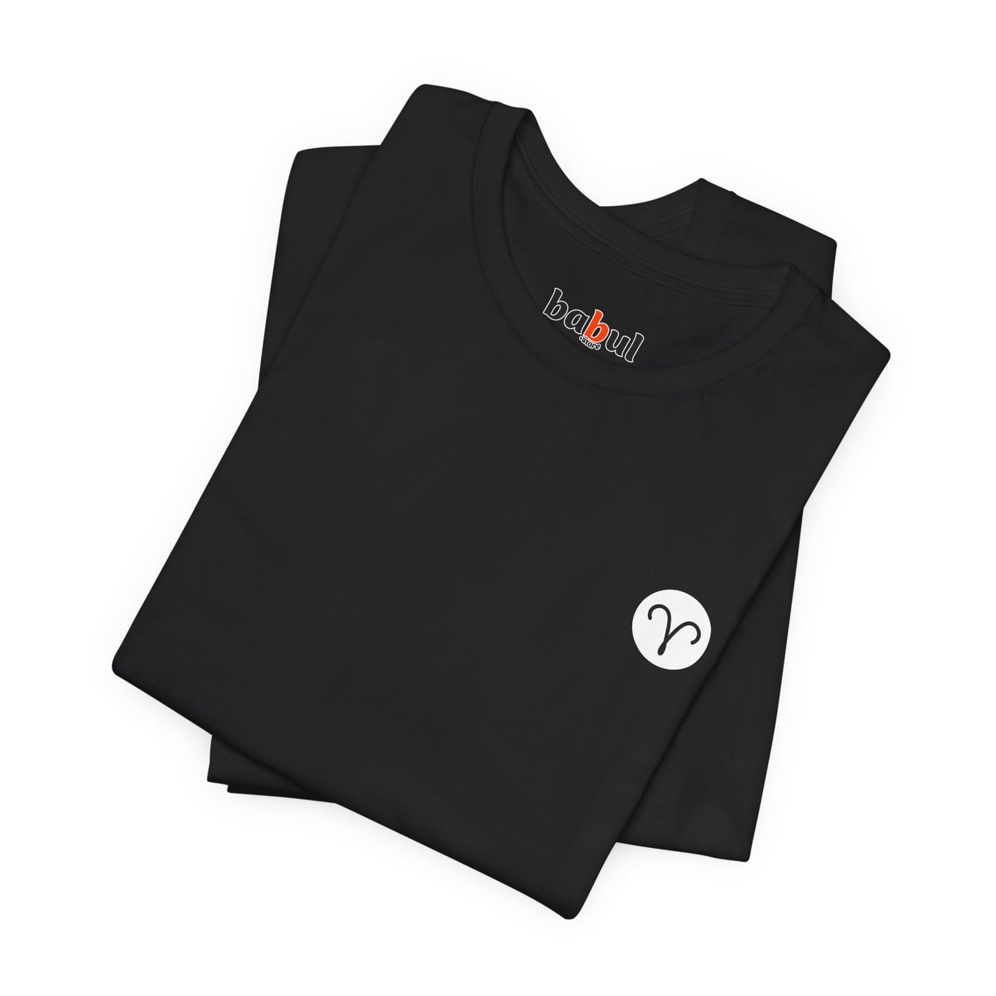 Aries - Gothic Zodiac T-Shirt. Blue graphic on the back. Zodiac in the Shadows