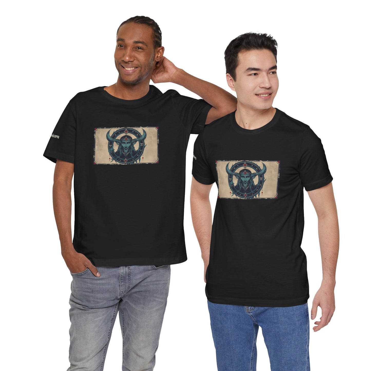 Capricorn - Gothic Zodiac T-Shirt. Zodiac in the Shadows