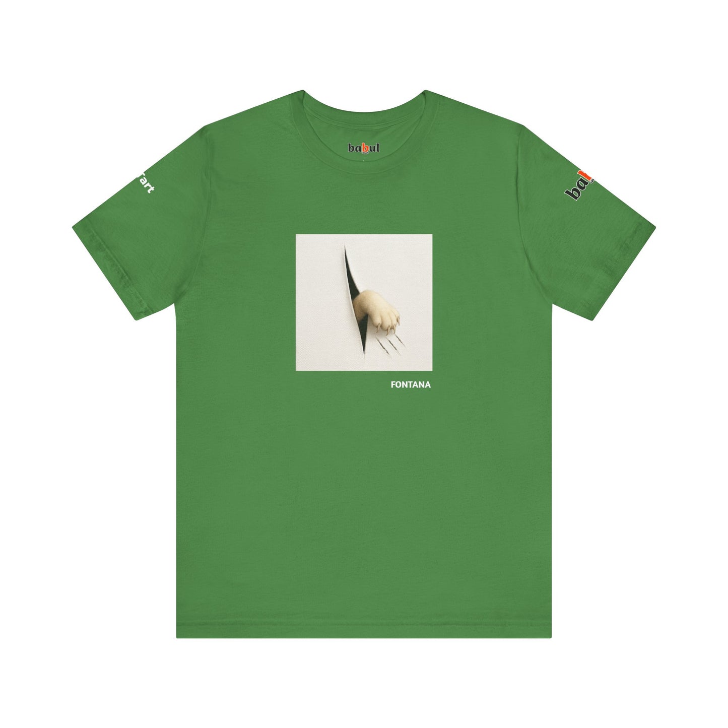 CATART Unisex Jersey Cat T-Shirt - FONTANA - Iconic Painting Reimagined with Cats