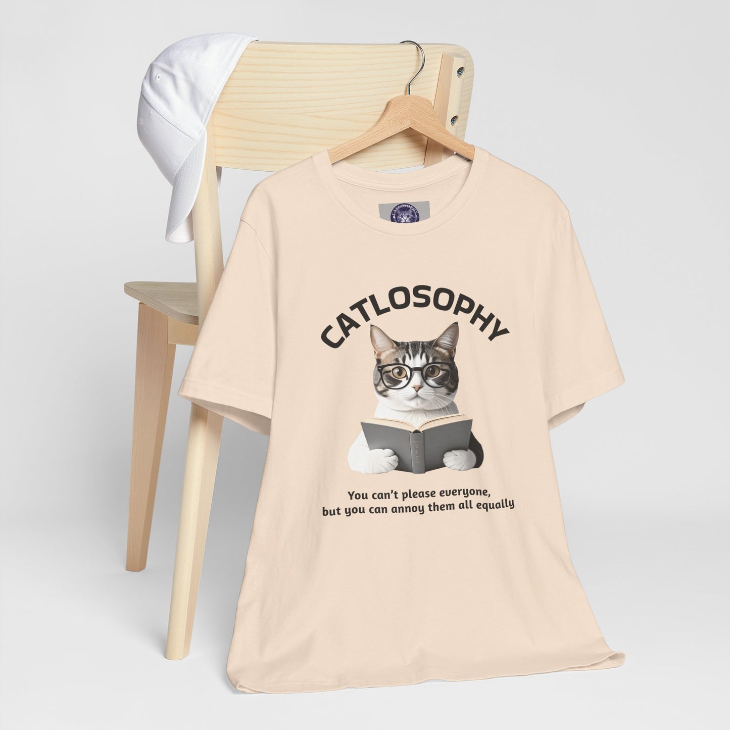 Catlosophy Unisex Jersey Short Sleeve Tee – "You can't please everyone" Design