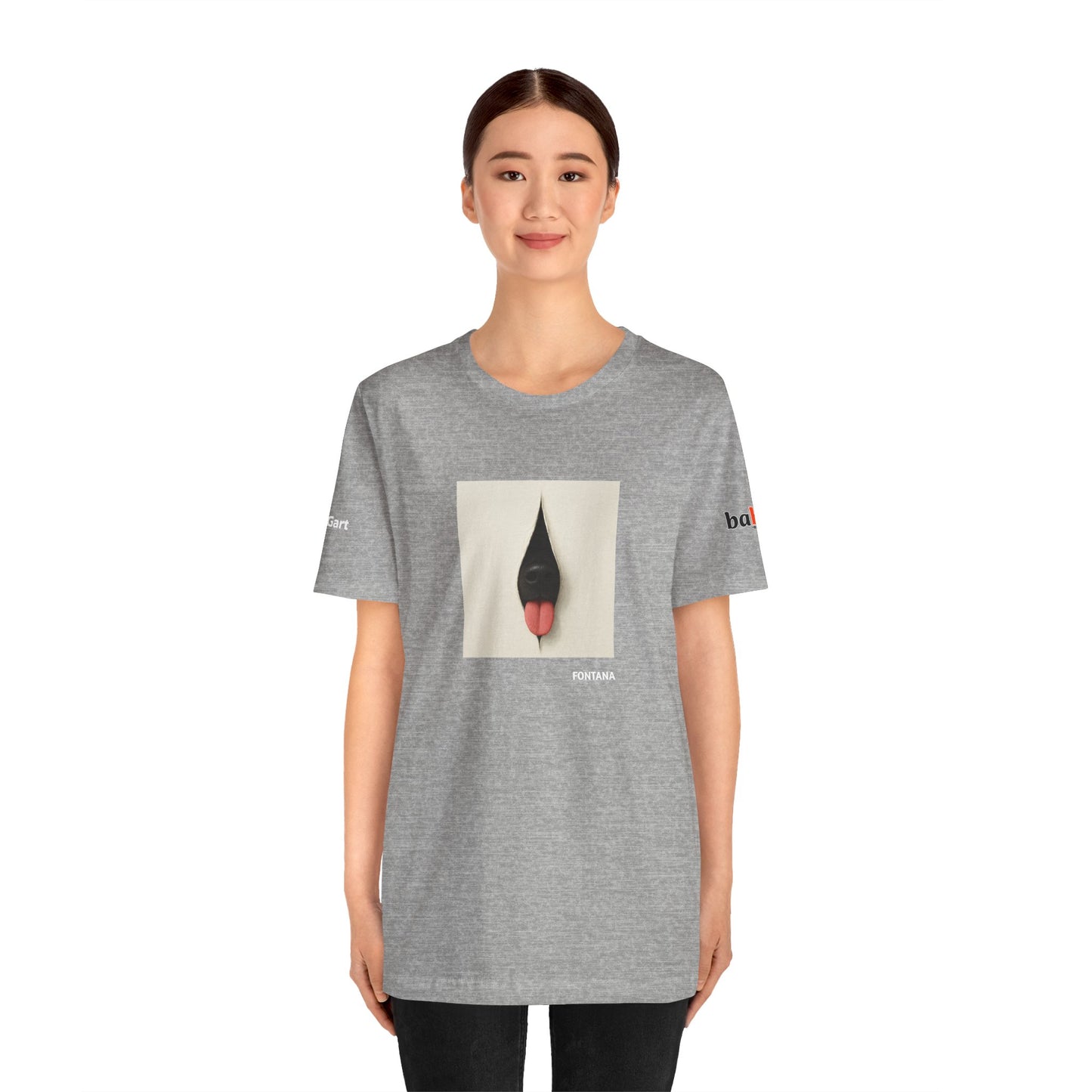 DOGART Unisex Jersey Dog T-Shirt - FONTANA - Iconic Painting Reimagined with Dogs