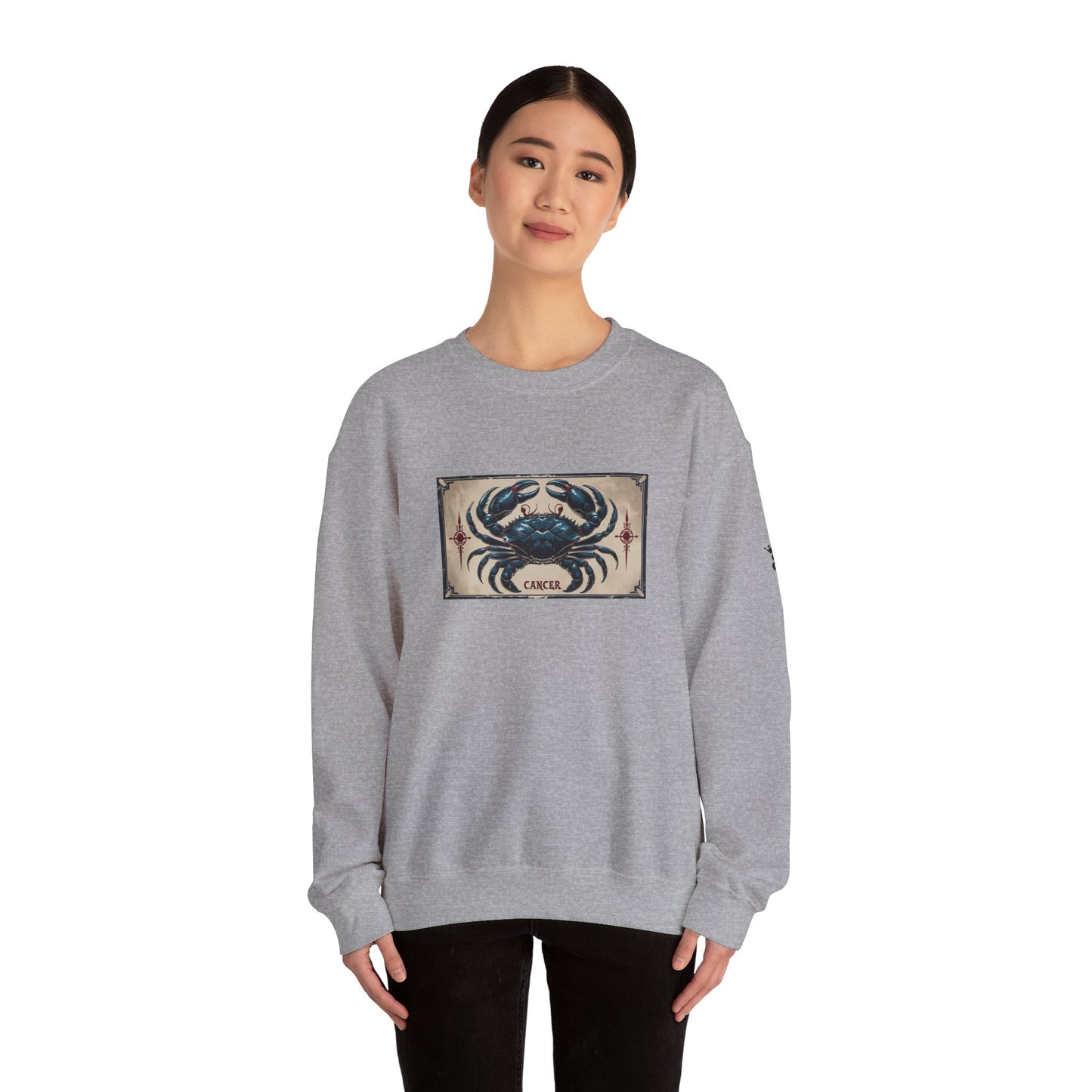 Cancer - Gothic Zodiac Blue Sweatshirt