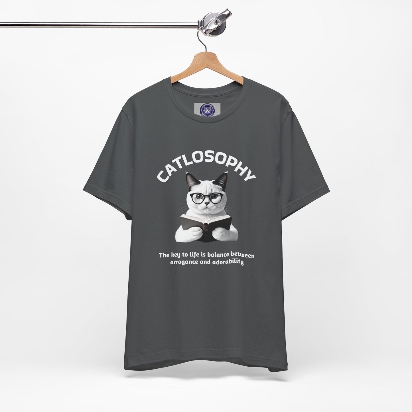 Catlosophy Unisex Jersey Short Sleeve Tee – "The Key to Life" Design