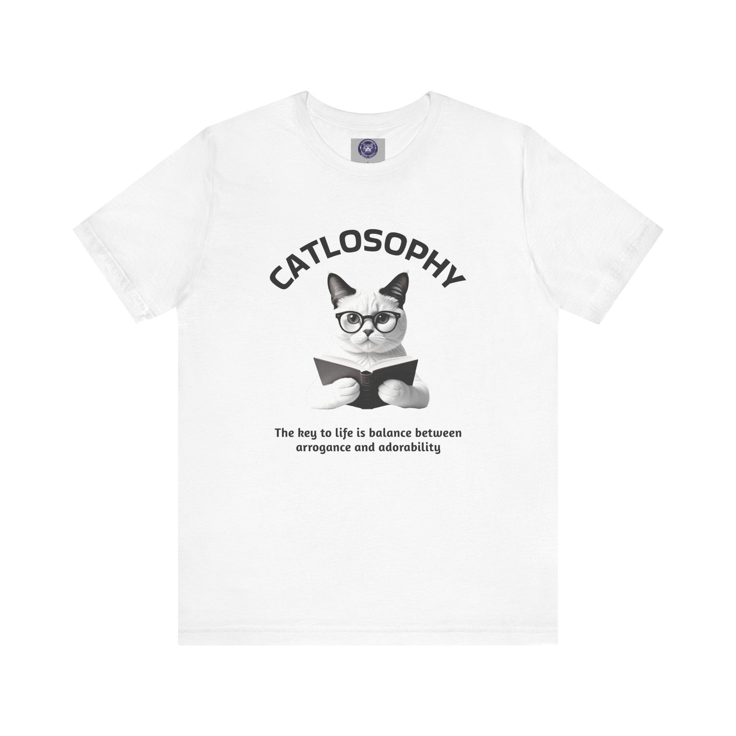 Catlosophy Unisex Jersey Short Sleeve Tee – "The Key to Life" Design