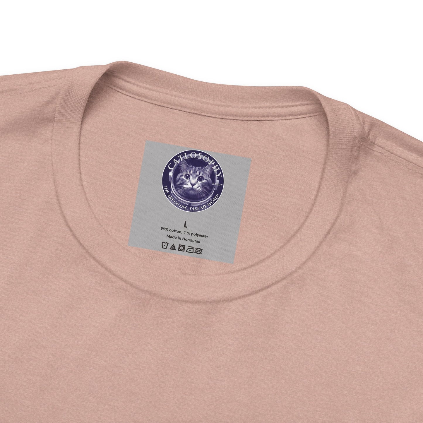 Catlosophy Unisex Jersey Short Sleeve Tee – "Be mysterious" Design