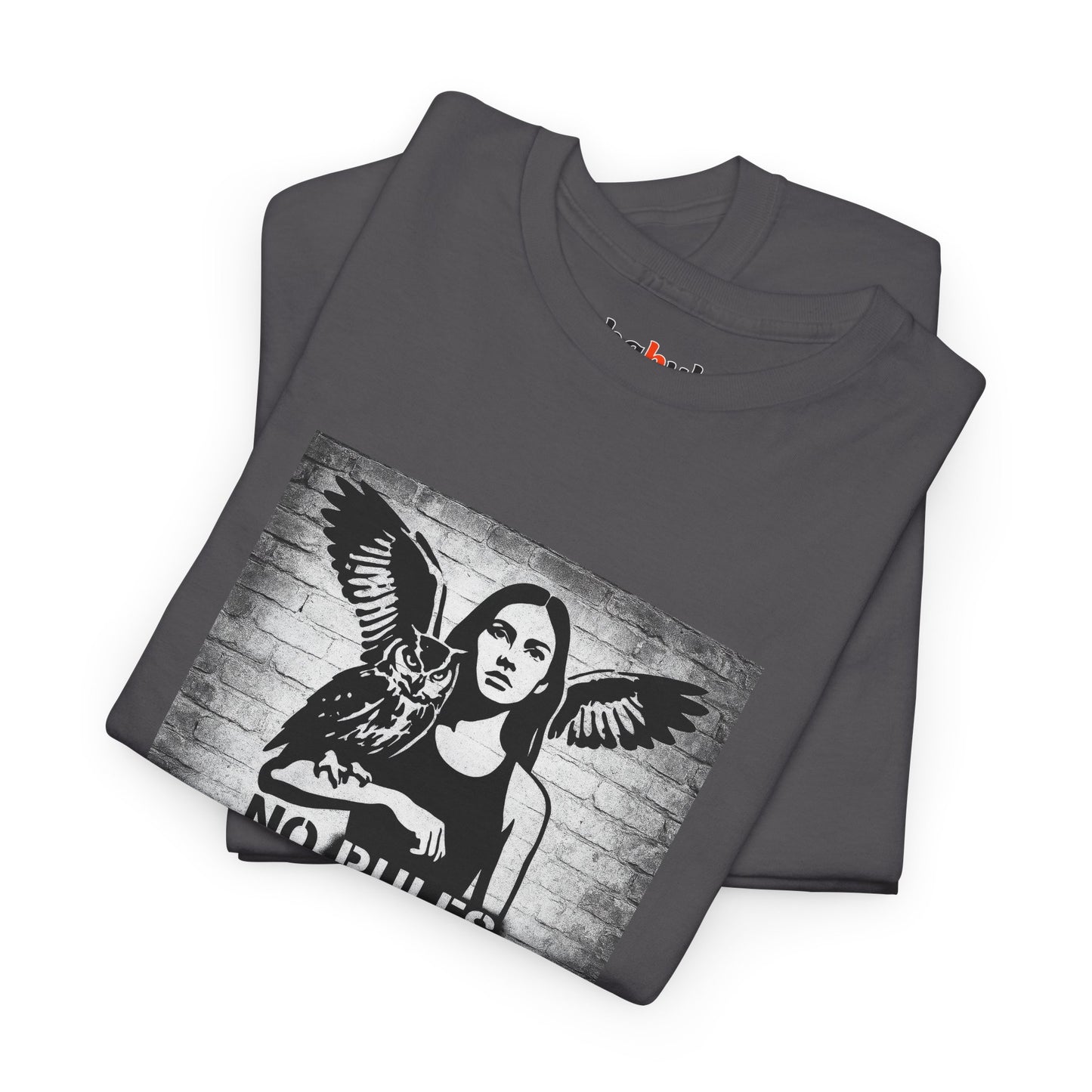 Rebel Graphic Tee - Unisex Heavy Cotton T-Shirt for the Wild at Heart. Rebel Tees, Born to Be Worn - NO RULES, JUST INSTINCT