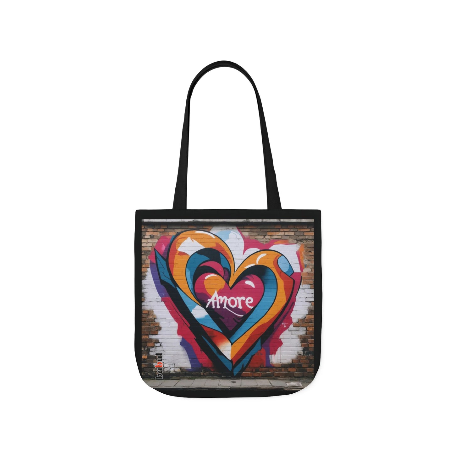 Artistic Surge - Eco-Friendly Canvas Tote Bag - HEART
