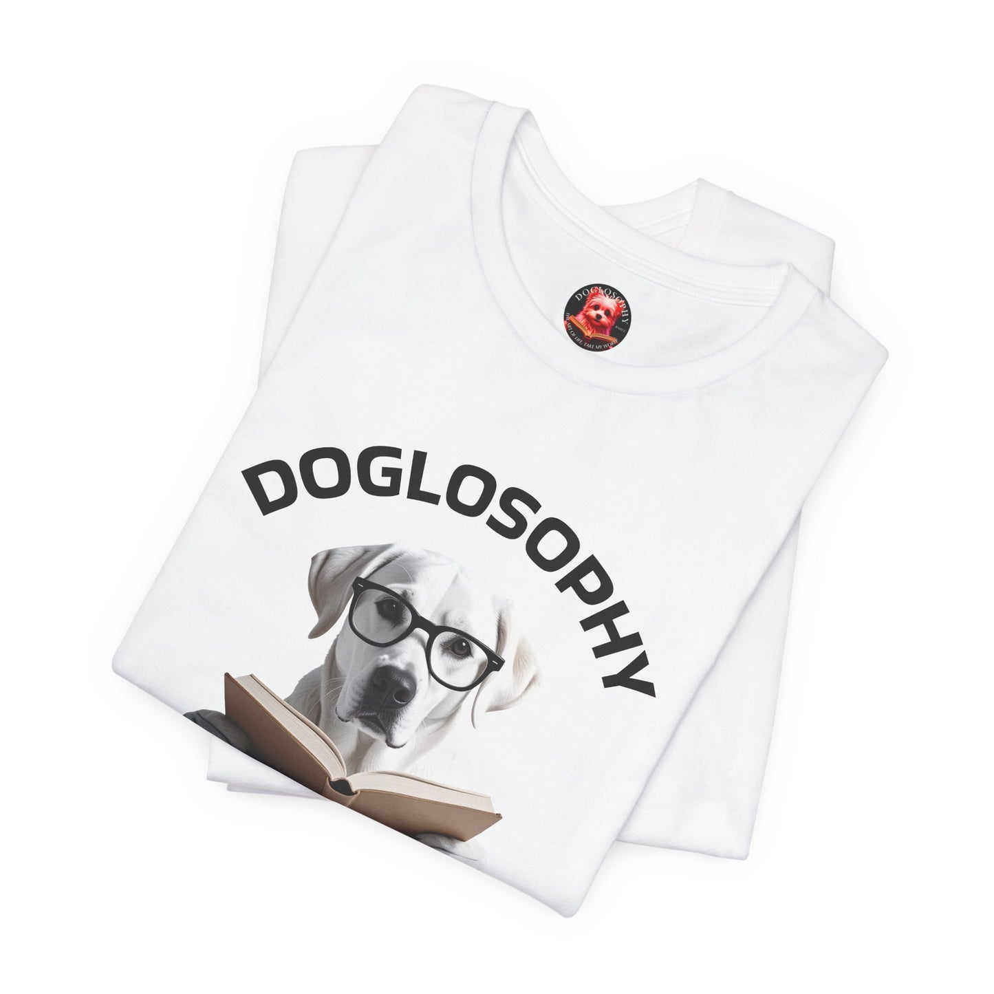 Doglosophy Unisex Jersey Short Sleeve Tee – "Dogs don't have all the answers" Design