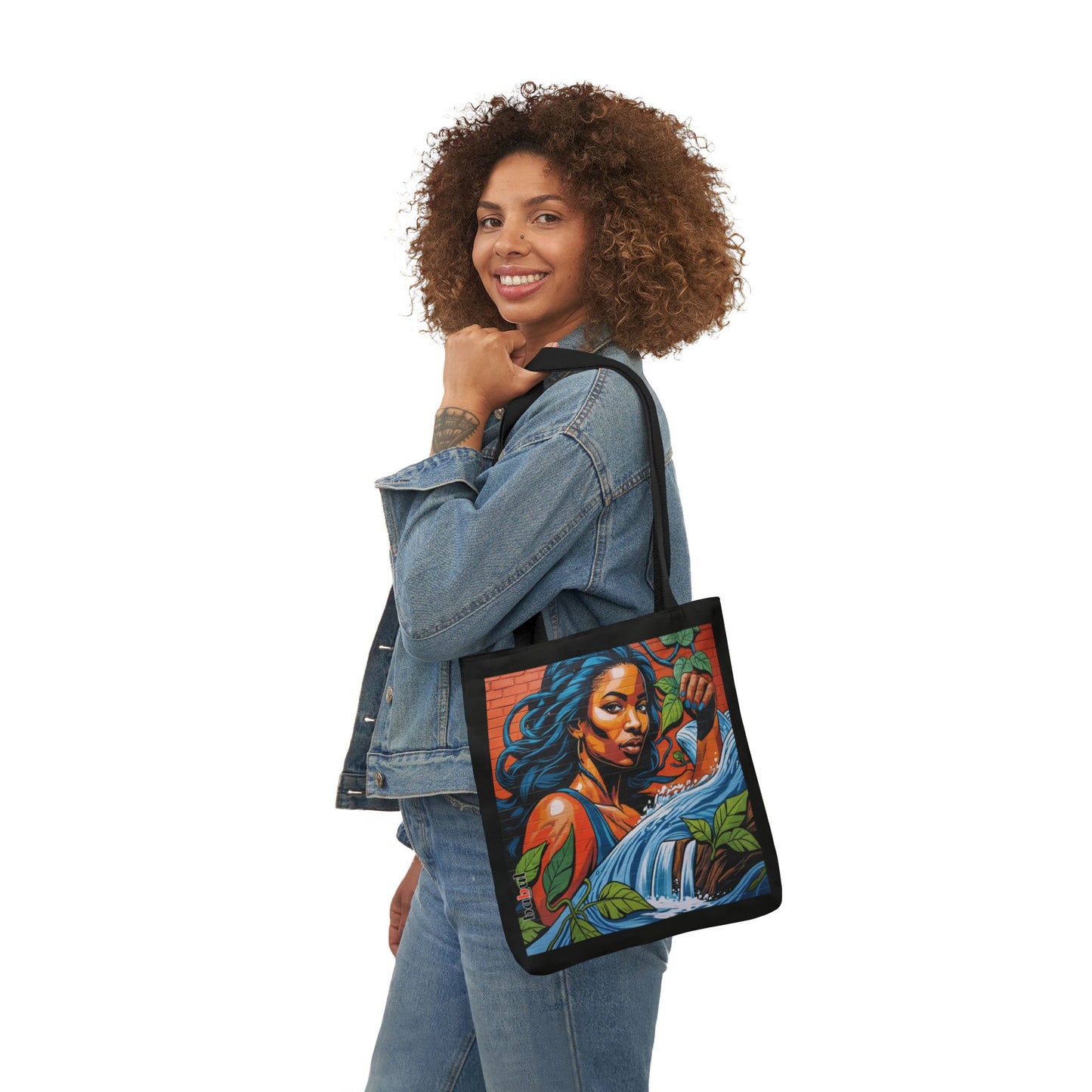 Artistic Surge - Eco-Friendly Canvas Tote Bag - WOMAN WITH WATER