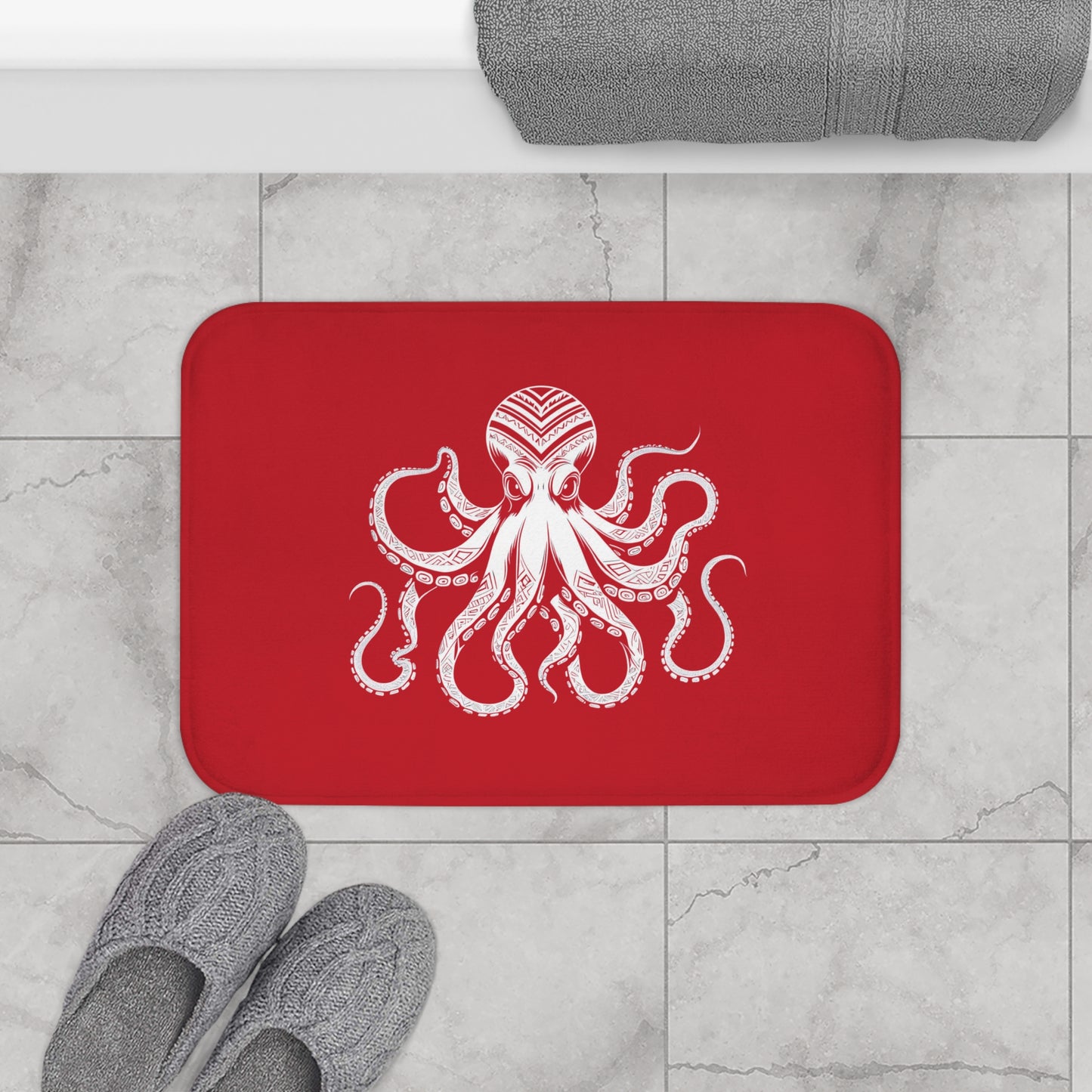 Tribal Bath Mat. Ocean Energy, Tribal Style