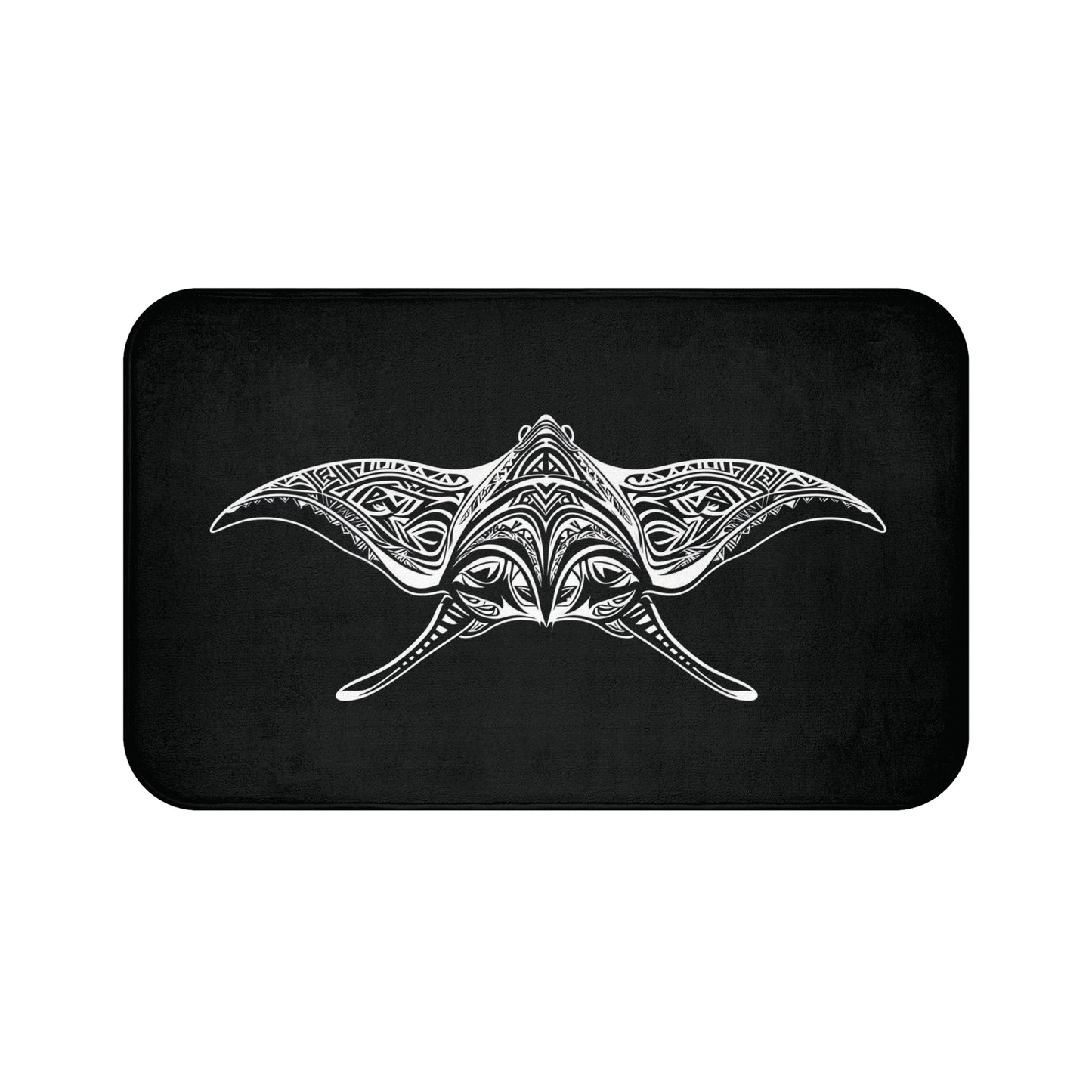 Tribal Bath Mat. Ocean Energy, Tribal Style