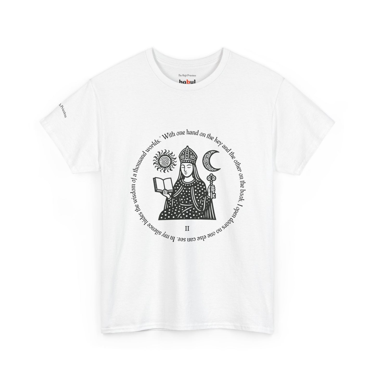 The High Priestess - ArcanaPop T-Shirt – Where Tarot Magic Meets Pop Art