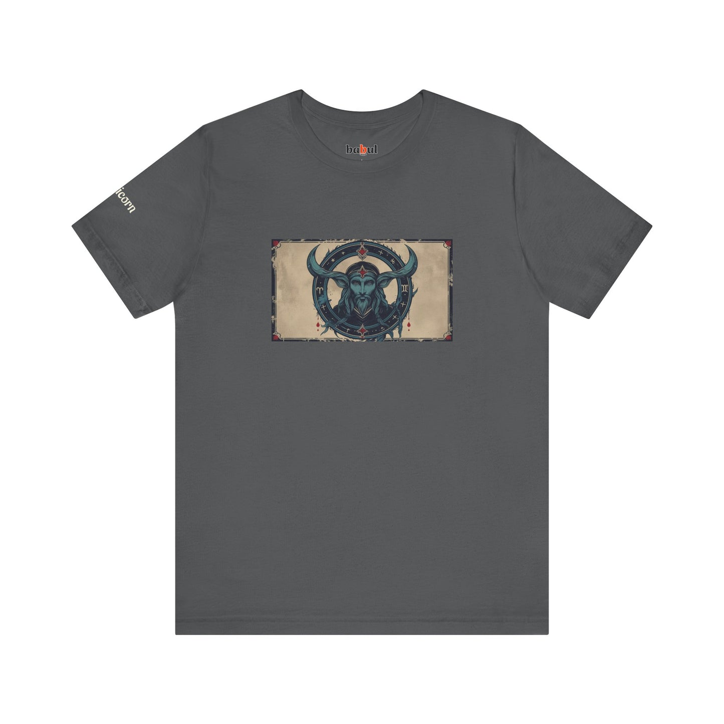 Capricorn - Gothic Zodiac T-Shirt. Zodiac in the Shadows