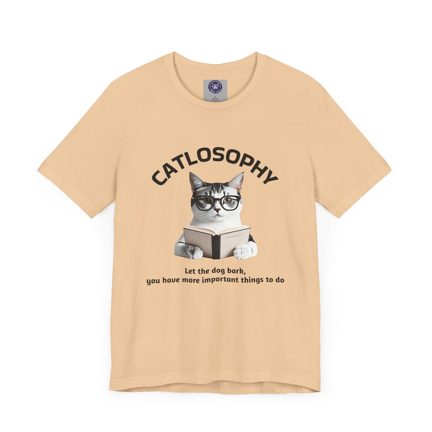 Catlosophy Unisex Jersey Short Sleeve Tee – "Let the dog bark" Design