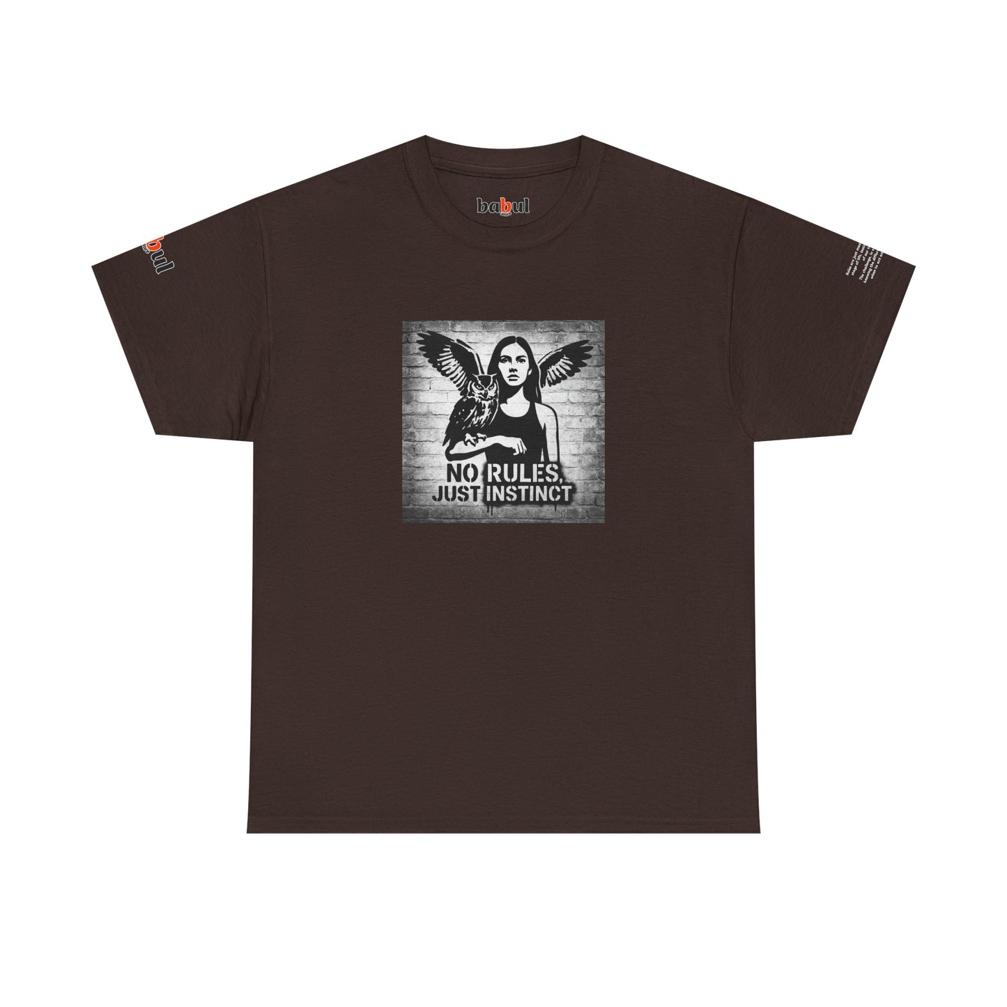 Rebel Graphic Tee - Unisex Heavy Cotton T-Shirt for the Wild at Heart. Rebel Tees, Born to Be Worn - NO RULES, JUST INSTINCT