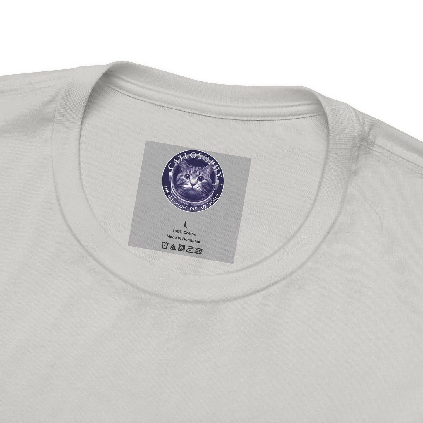 Catlosophy Unisex Jersey Short Sleeve Tee – "Be mysterious" Design