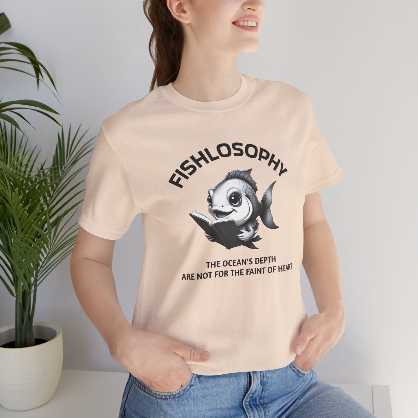 Fishlosophy Unisex Jersey Short Sleeve Tee – The Ocean' depth is not for the faint of heart
