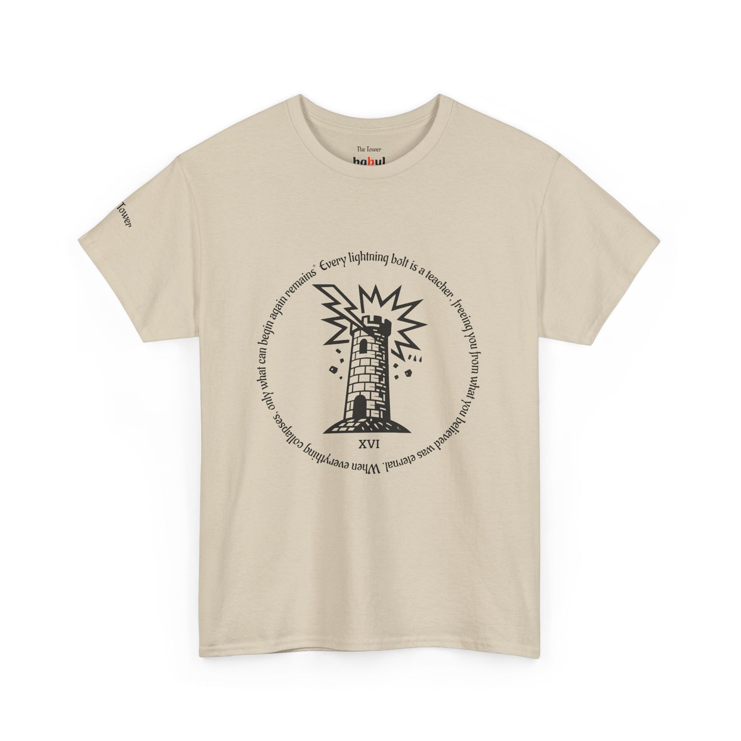 The Tower - ArcanaPop T-Shirt – Where Tarot Magic Meets Pop Art