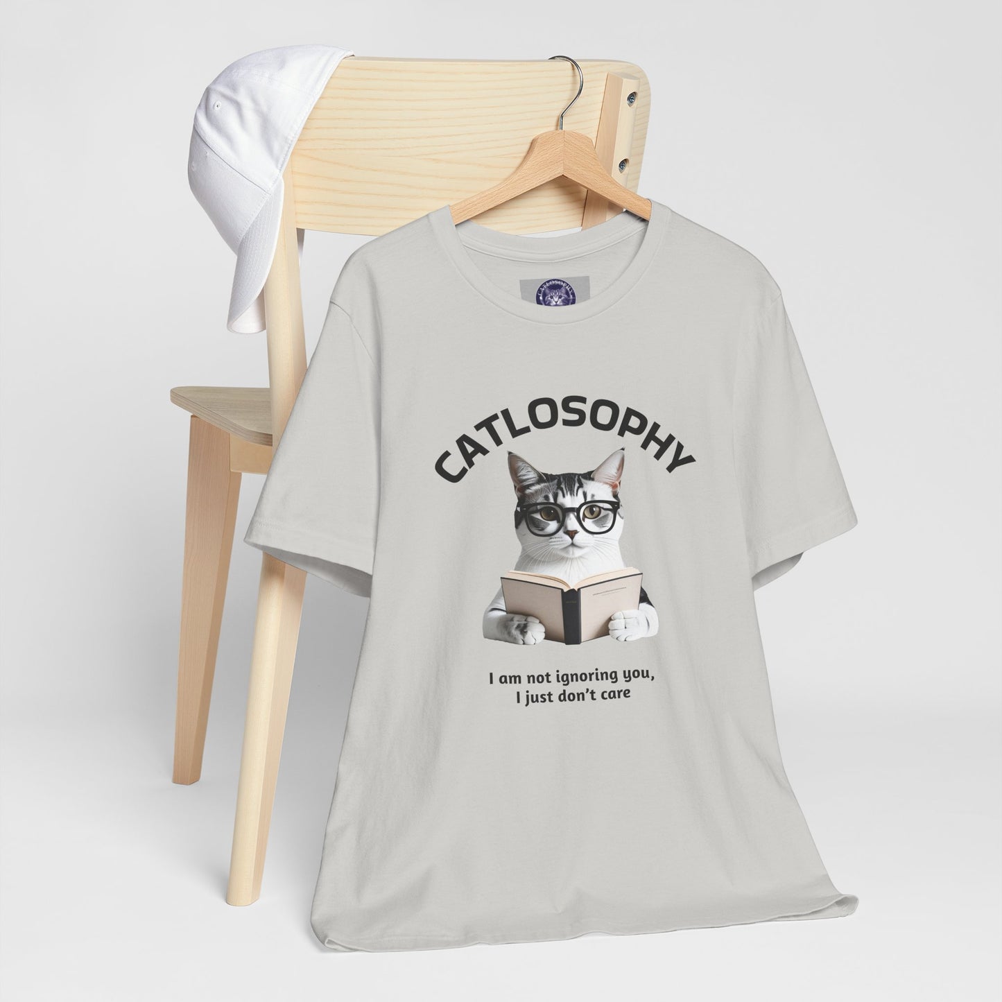 Catlosophy Unisex Jersey Short Sleeve Tee – "I am not ignoring you" Design