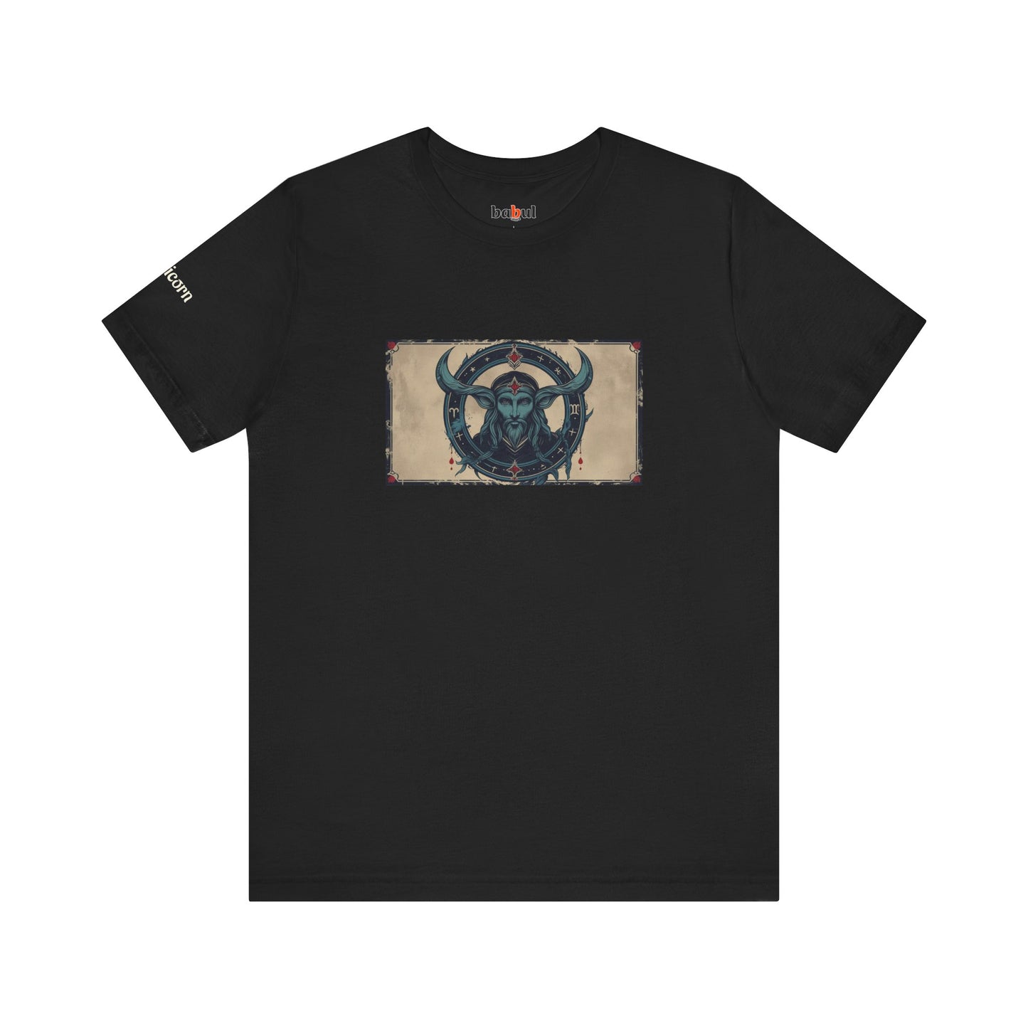 Capricorn - Gothic Zodiac T-Shirt. Zodiac in the Shadows