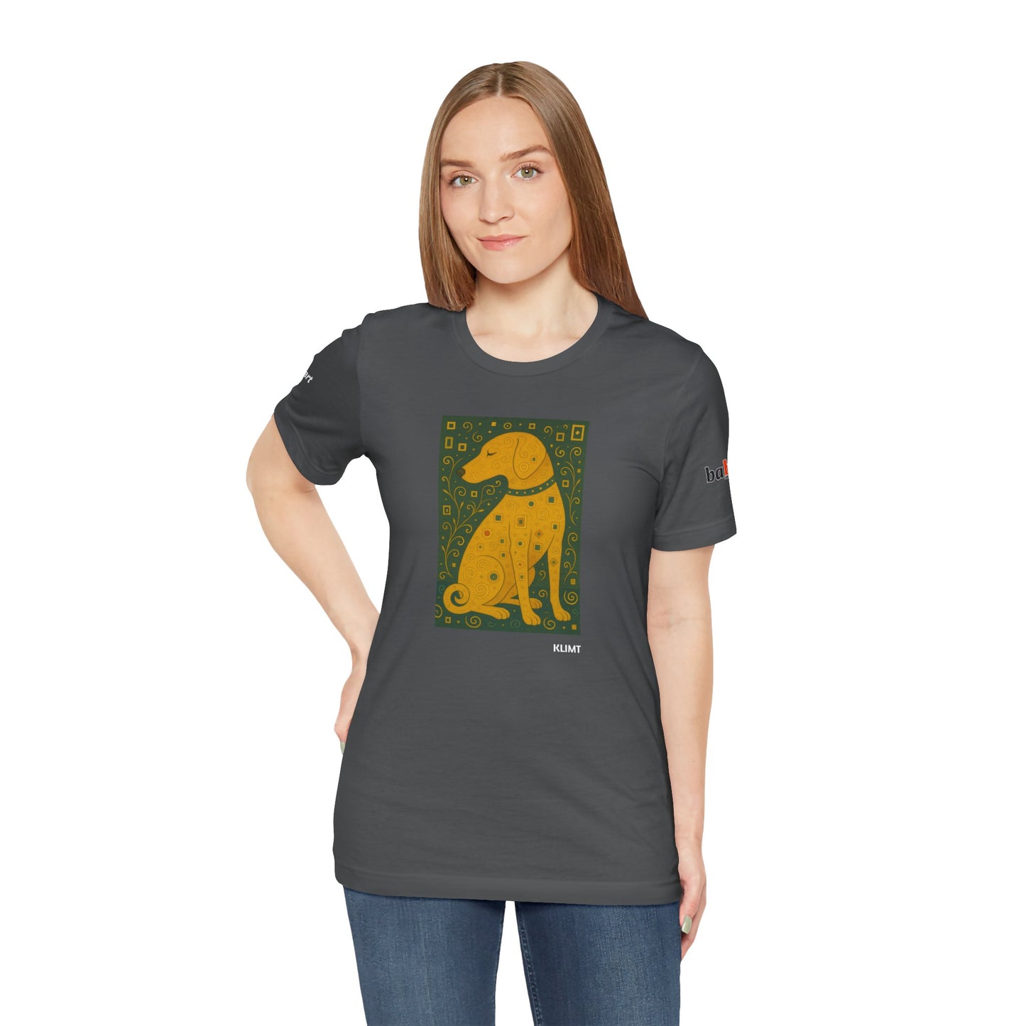 DOGART Unisex Jersey Dog T-Shirt - KLIMT - Iconic Painting Reimagined with Dogs