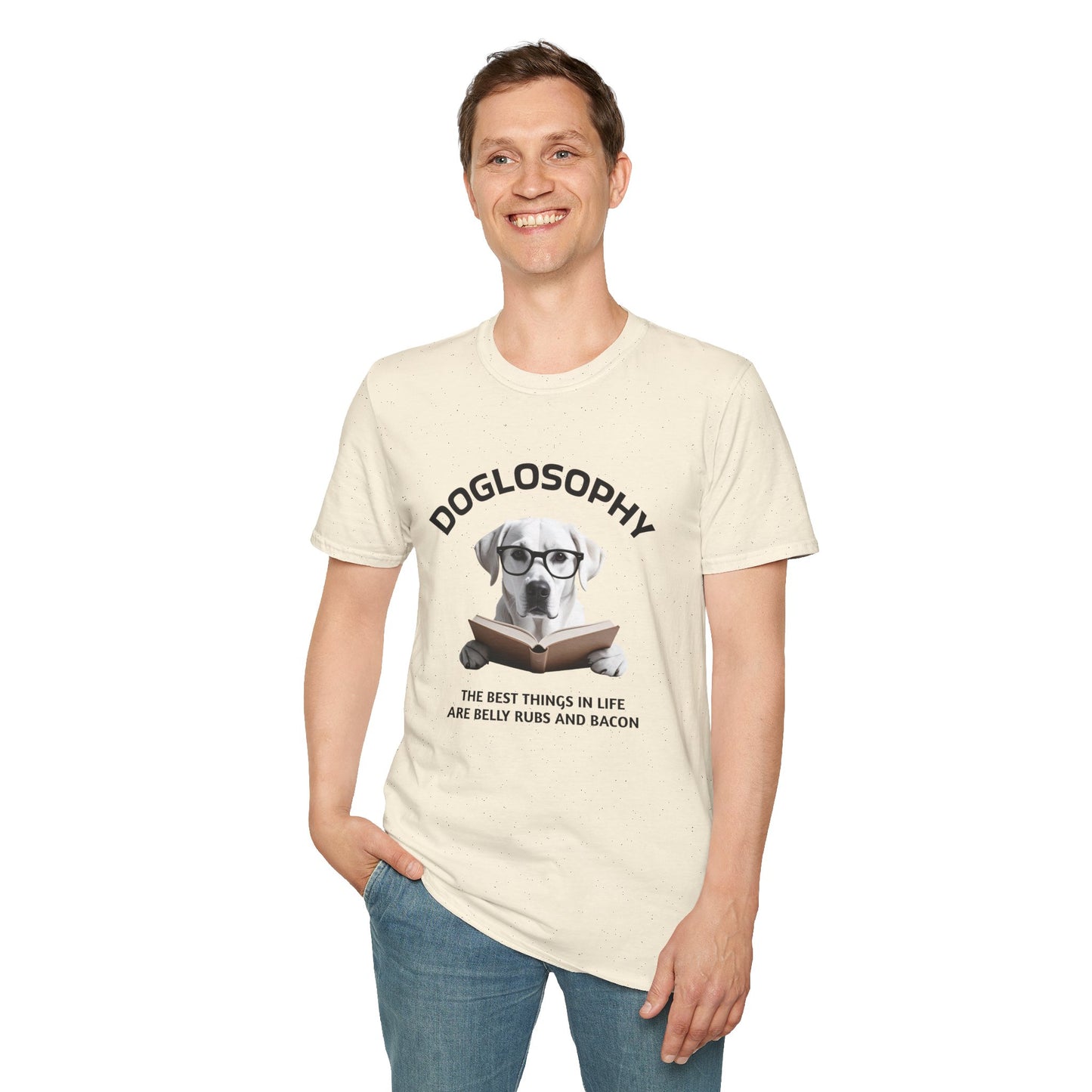 Doglosophy Unisex Softstyle T-Shirt - "The Best Things in Life" Design