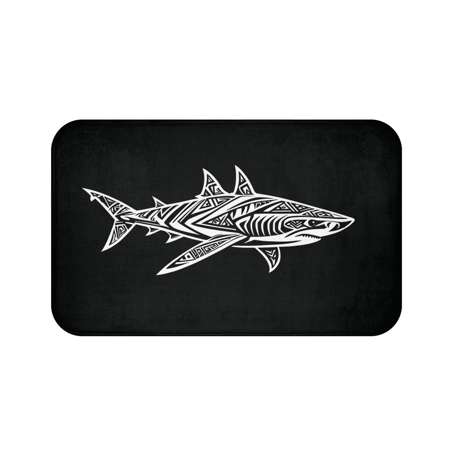 Tribal Bath Mat. Ocean Energy, Tribal Style