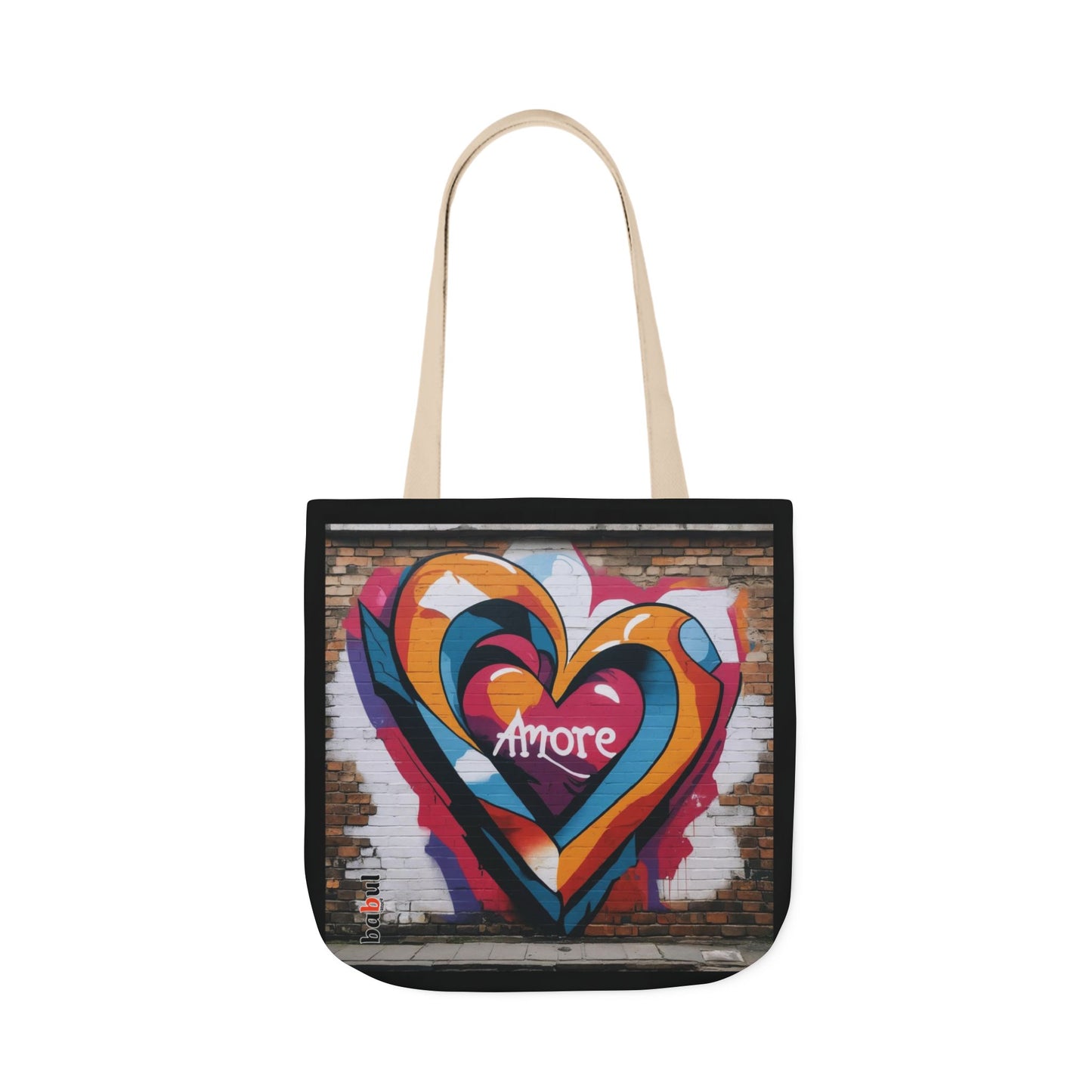 Artistic Surge - Eco-Friendly Canvas Tote Bag - HEART
