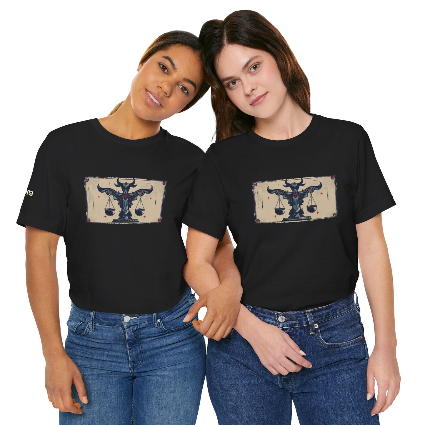 Libra - Gothic Zodiac T-Shirt. Zodiac in the Shadows
