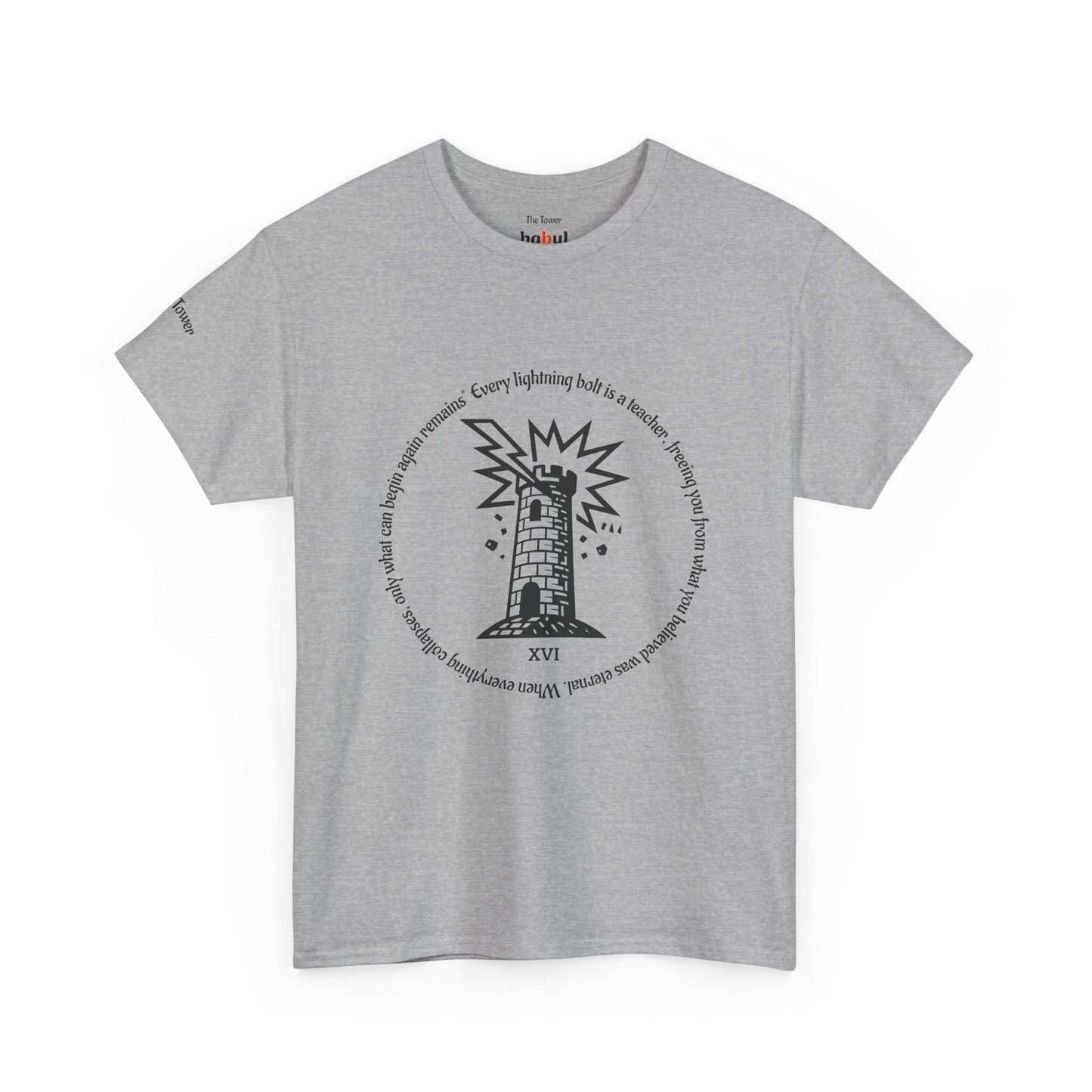 The Tower - ArcanaPop T-Shirt – Where Tarot Magic Meets Pop Art