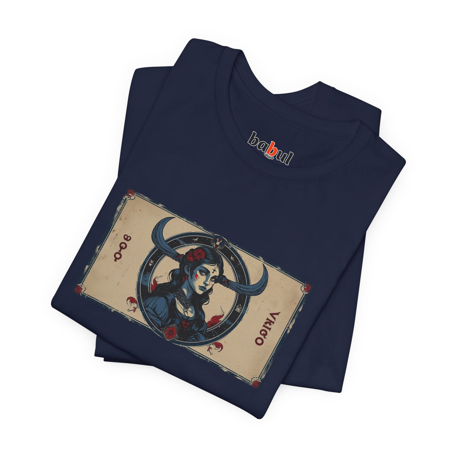 Virgo - Gothic Zodiac T-Shirt. Zodiac in the Shadows