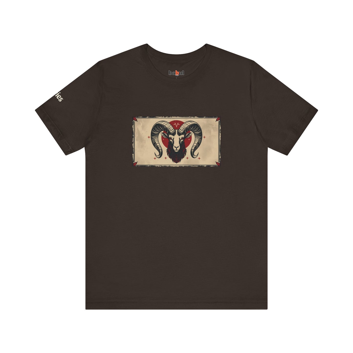 Aries - Gothic Zodiac T-Shirt. Zodiac in the Shadows
