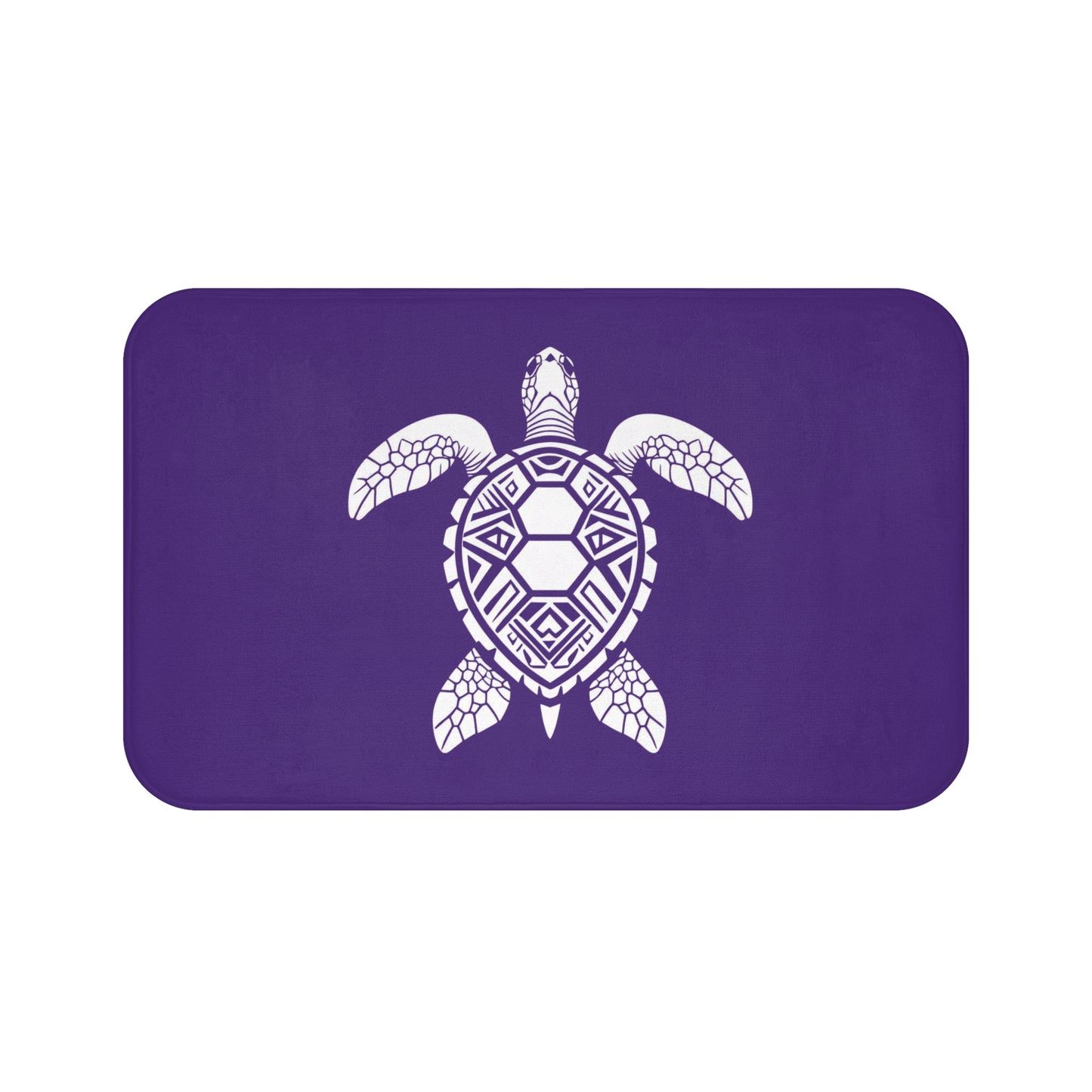 Tribal Bath Mat. Ocean Energy, Tribal Style