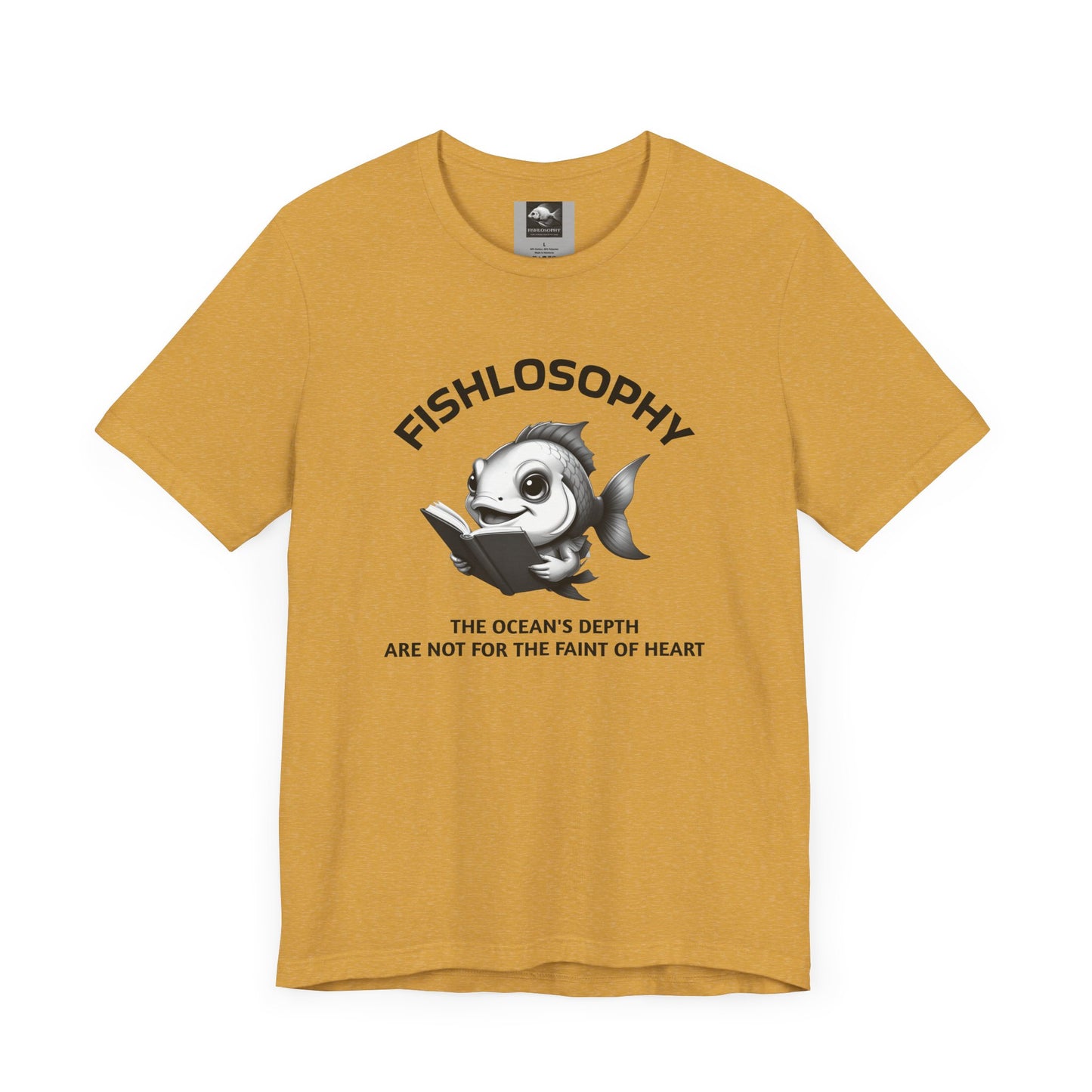 Fishlosophy Unisex Jersey Short Sleeve Tee – The Ocean' depth is not for the faint of heart