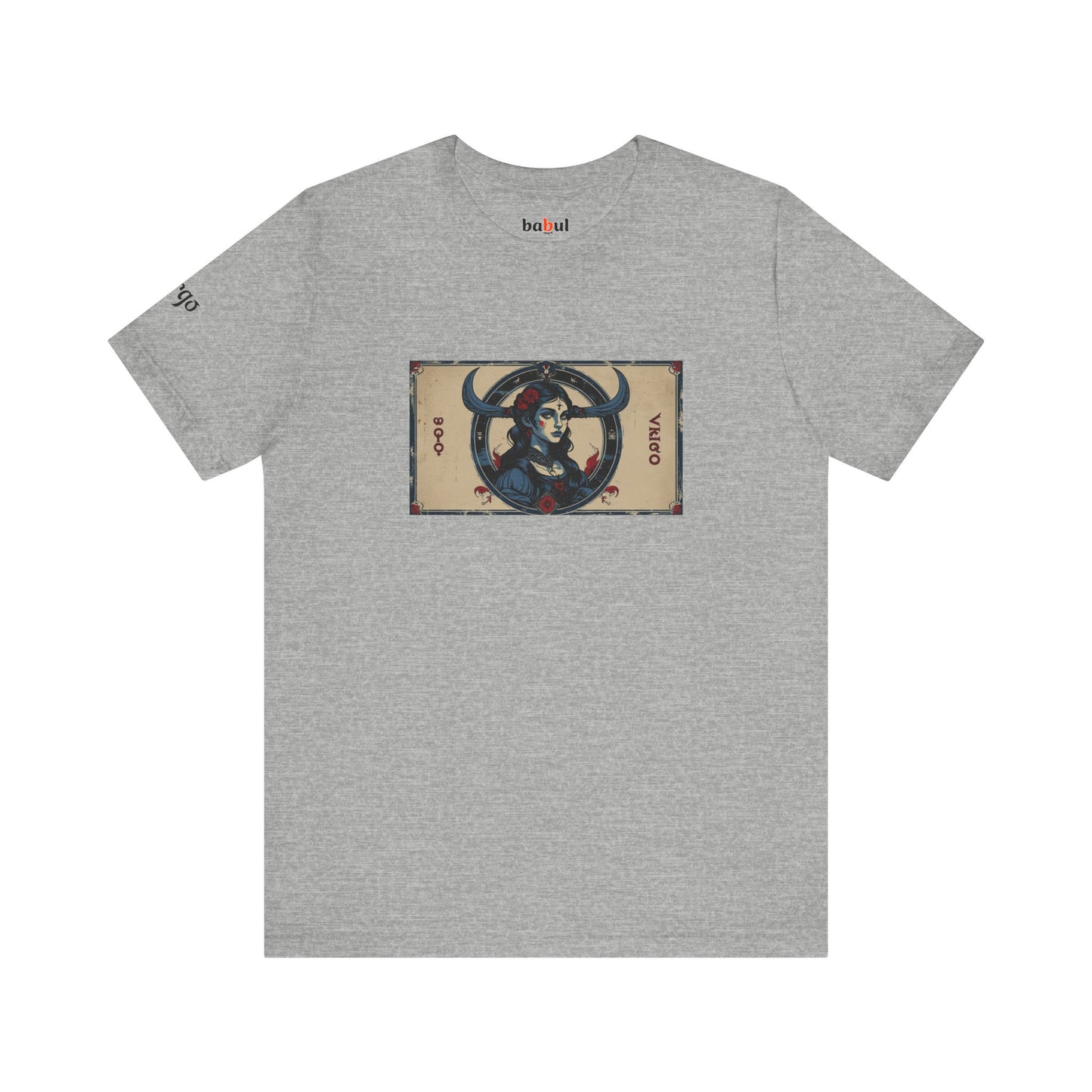 Virgo - Gothic Zodiac T-Shirt. Zodiac in the Shadows