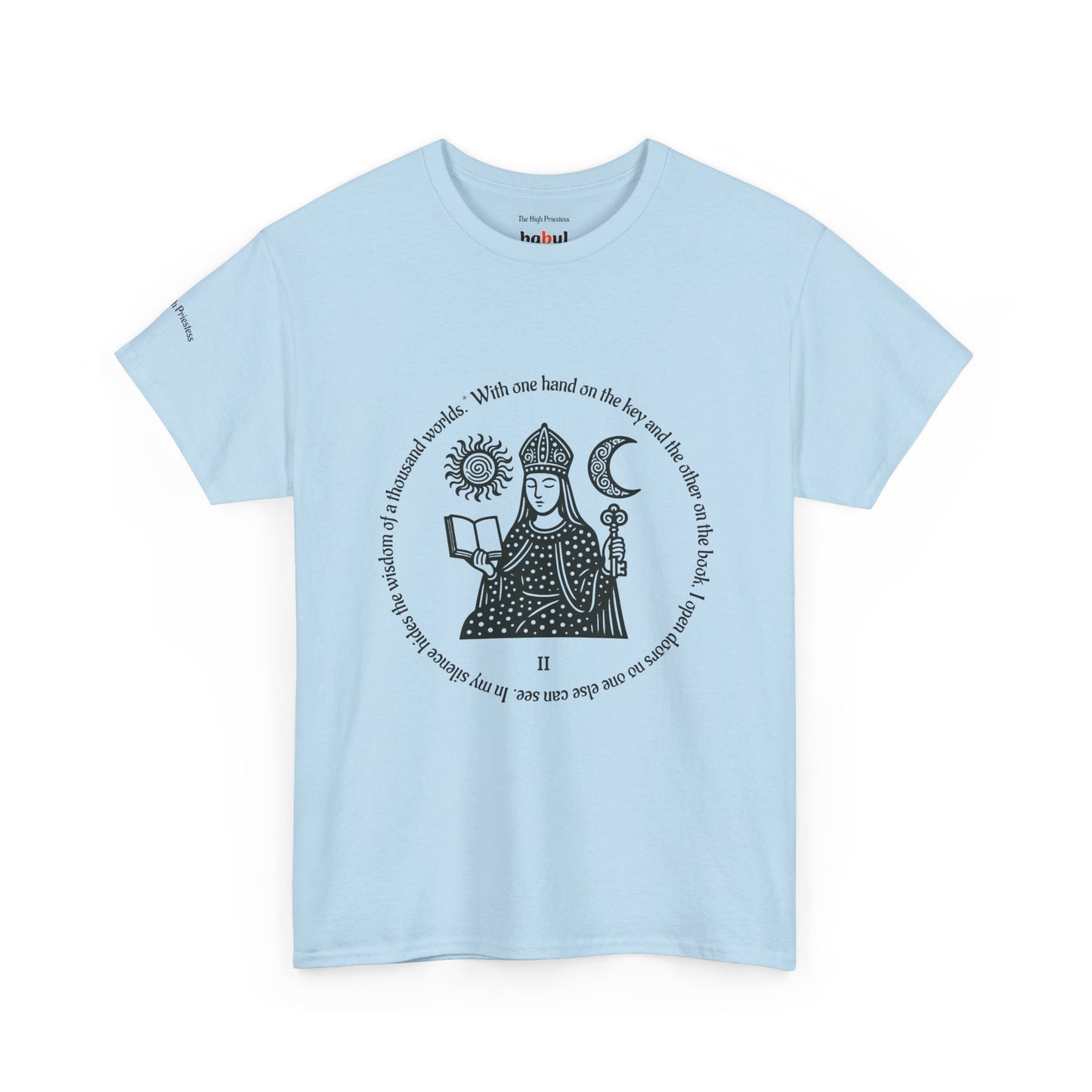 The High Priestess - ArcanaPop T-Shirt – Where Tarot Magic Meets Pop Art
