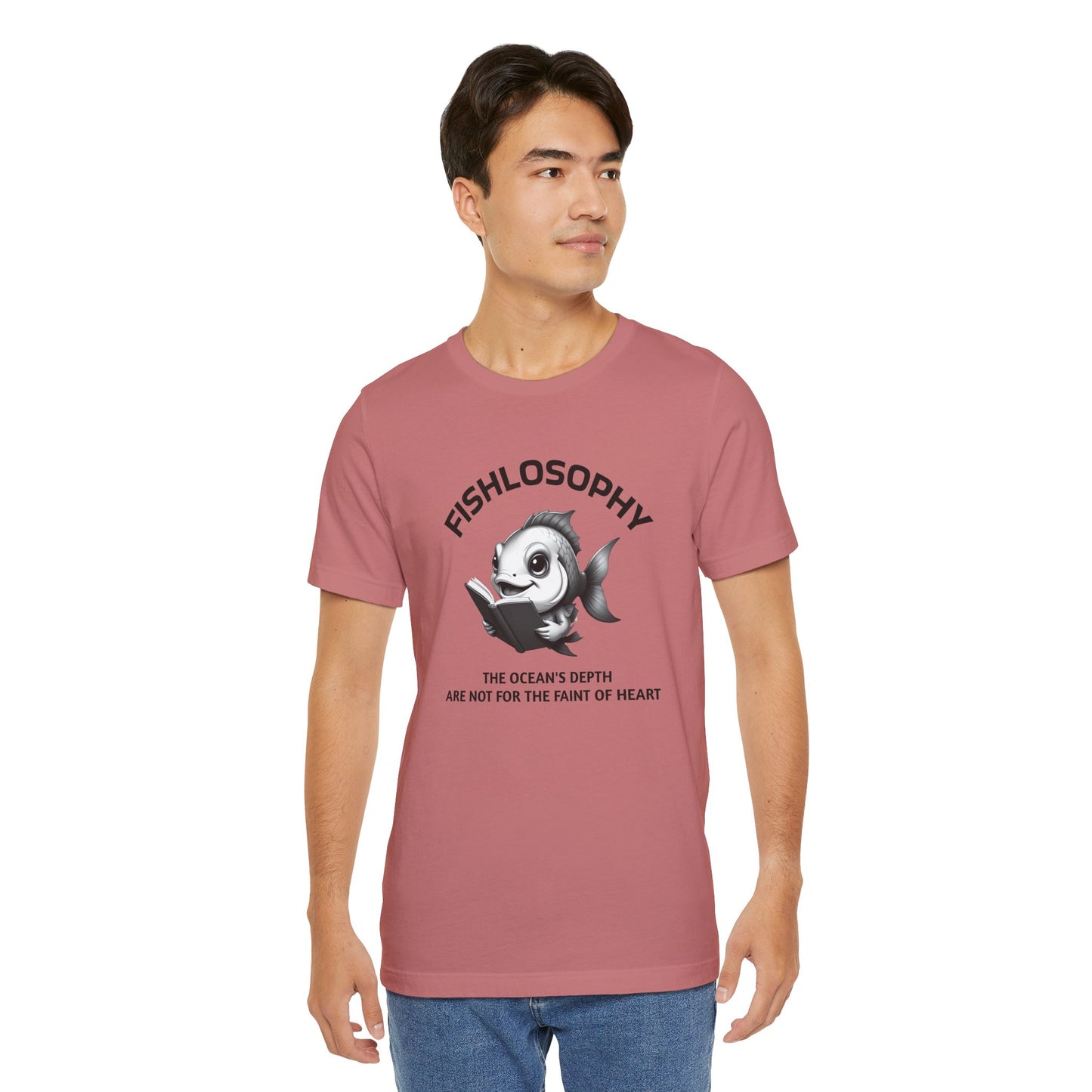 Fishlosophy Unisex Jersey Short Sleeve Tee – The Ocean' depth is not for the faint of heart