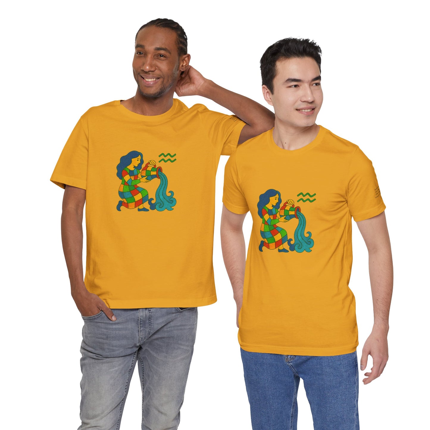 AQUARIUS - T-shirt, The Zodiac Signs According to Saint Phalle