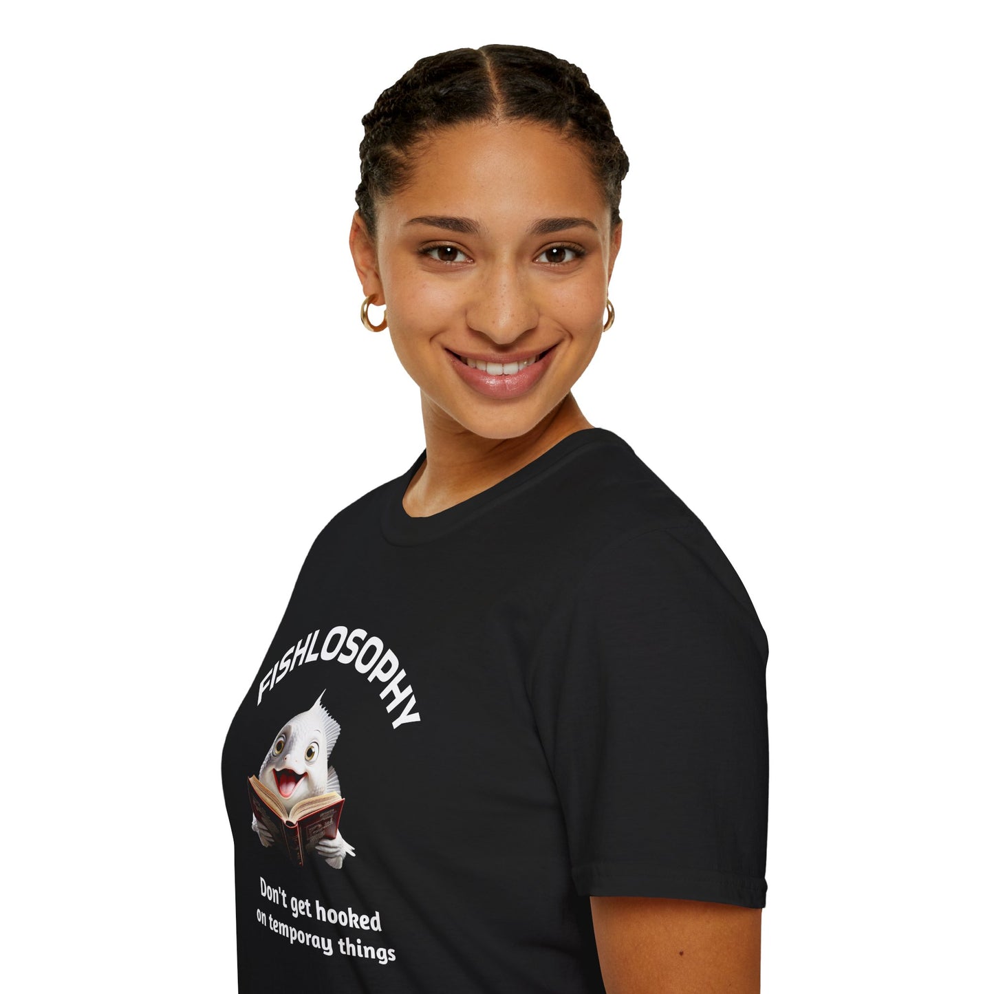 Fishlosophy Unisex T-Shirt - Ocean Vibes and Life's Questions Design - PEARLS OF WISDOM FROM THE FISH WORLD
