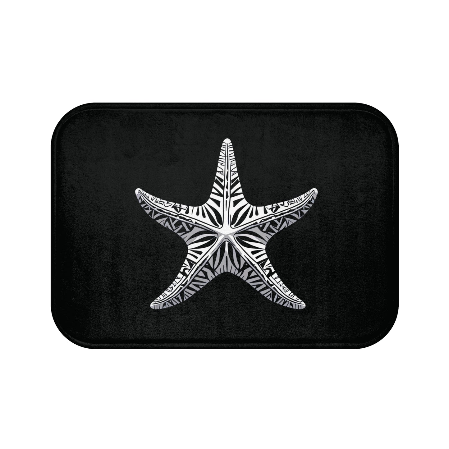 Tribal Bath Mat. Ocean Energy, Tribal Style