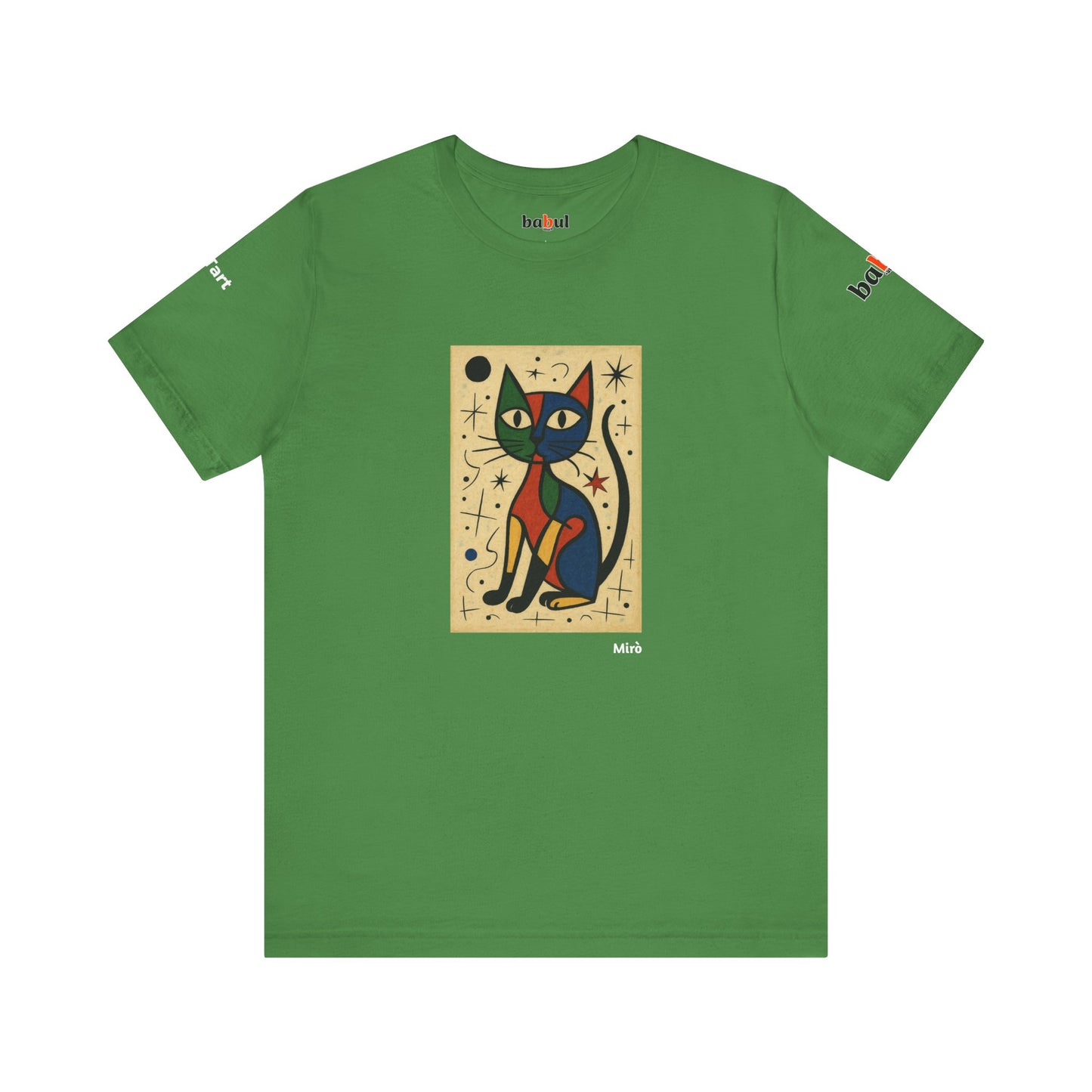 CATART Unisex Jersey Cat T-Shirt - MIRO - Iconic Painting Reimagined with Cats