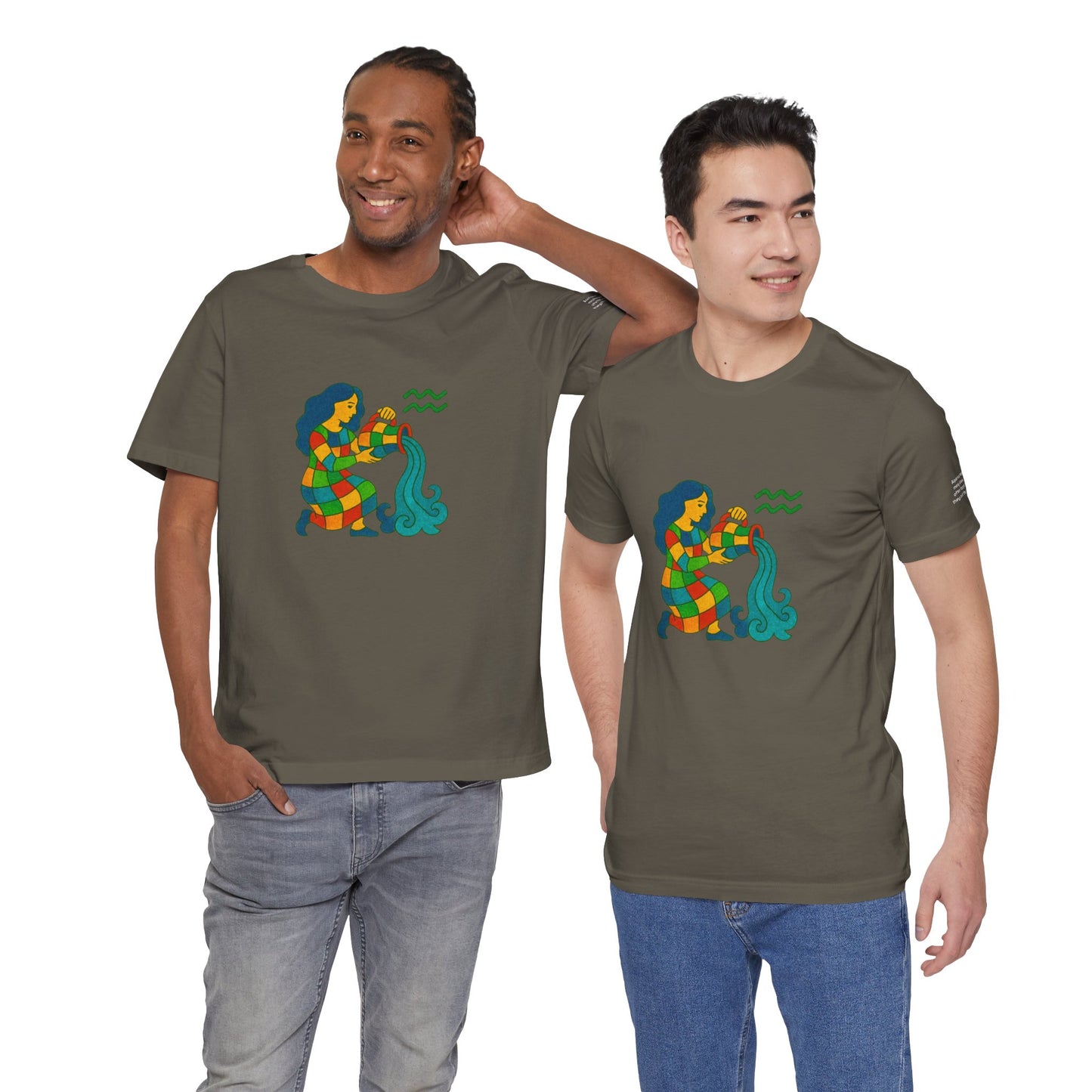AQUARIUS - T-shirt, The Zodiac Signs According to Saint Phalle