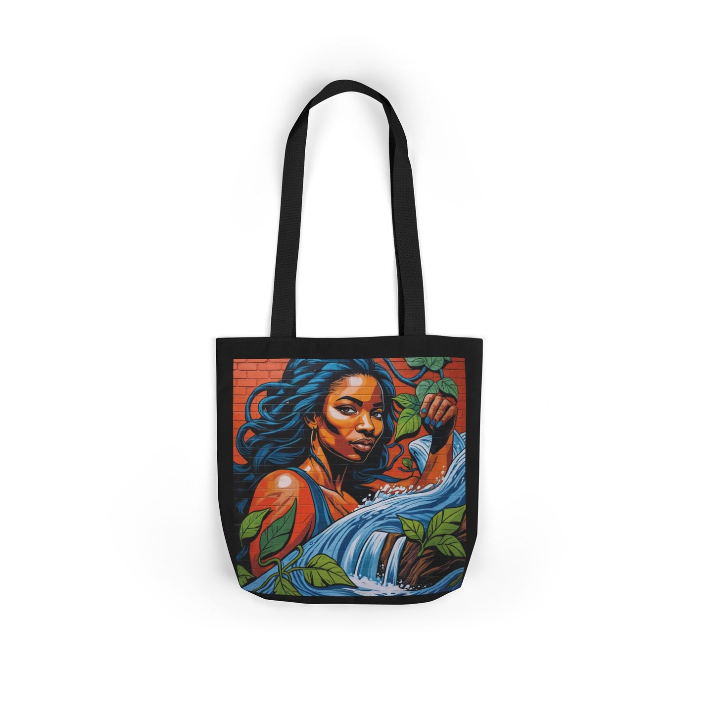 Artistic Surge - Eco-Friendly Canvas Tote Bag - WOMAN WITH WATER