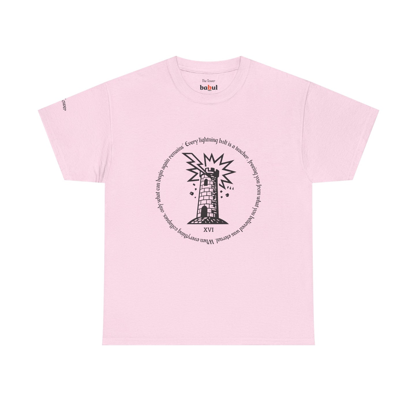 The Tower - ArcanaPop T-Shirt – Where Tarot Magic Meets Pop Art
