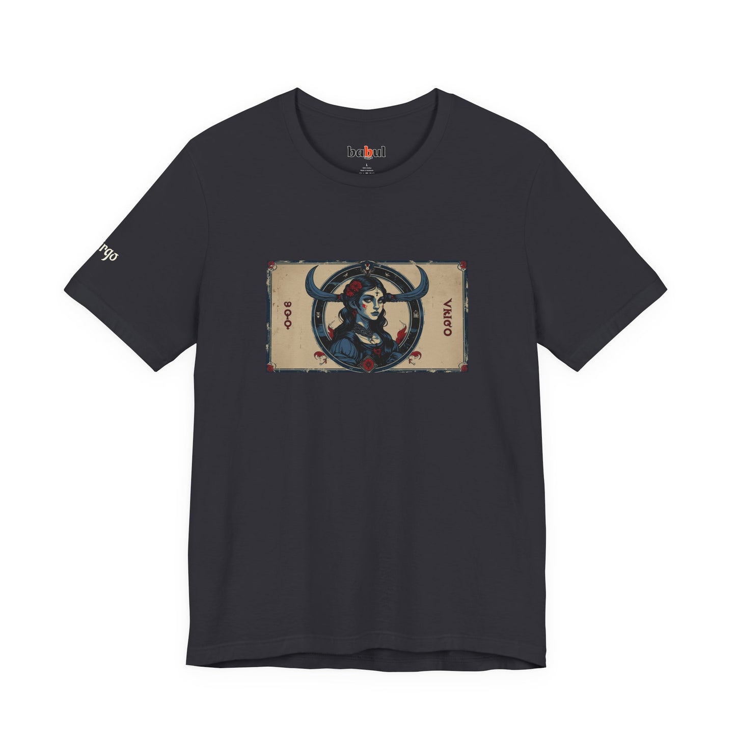 Virgo - Gothic Zodiac T-Shirt. Zodiac in the Shadows