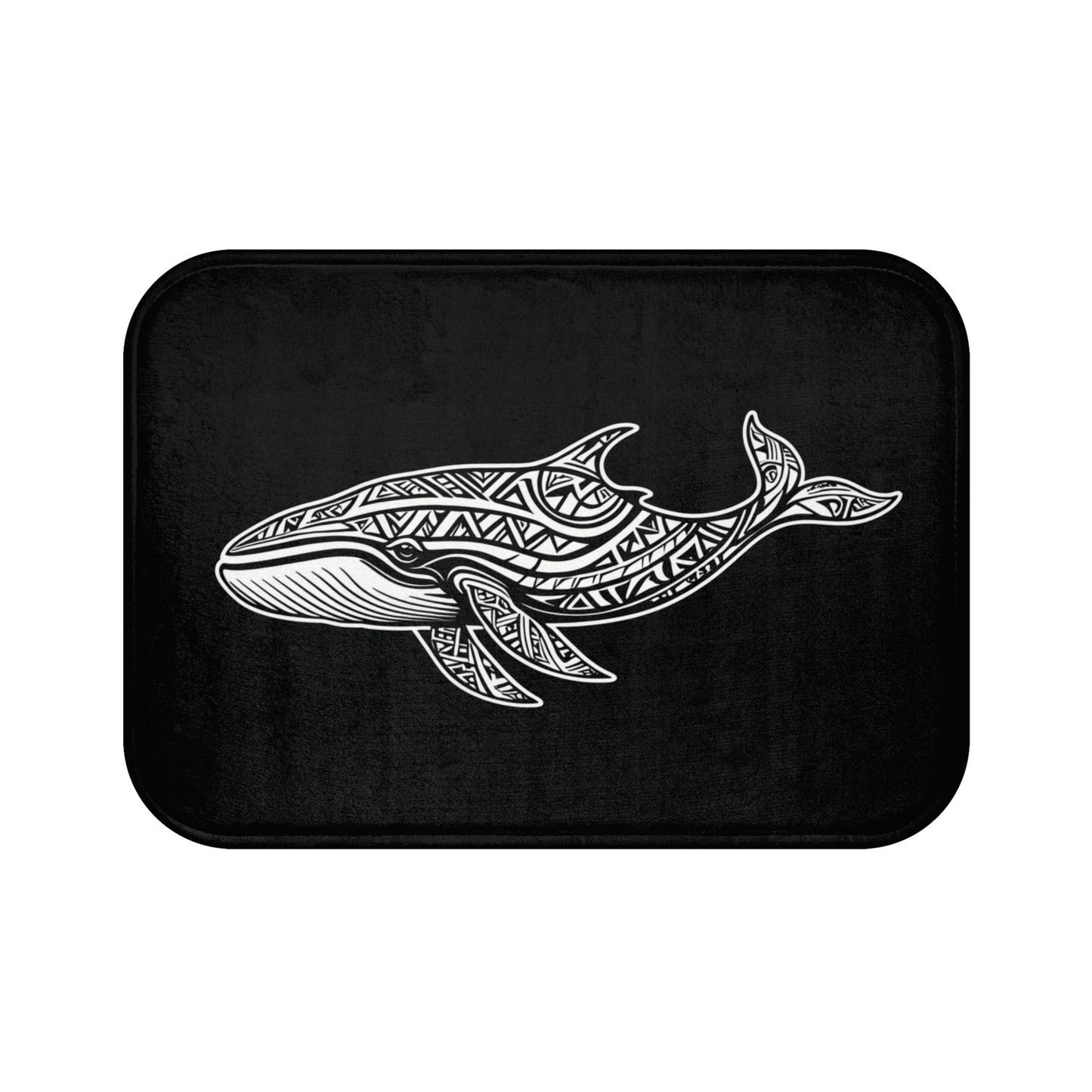 Tribal Bath Mat. Ocean Energy, Tribal Style