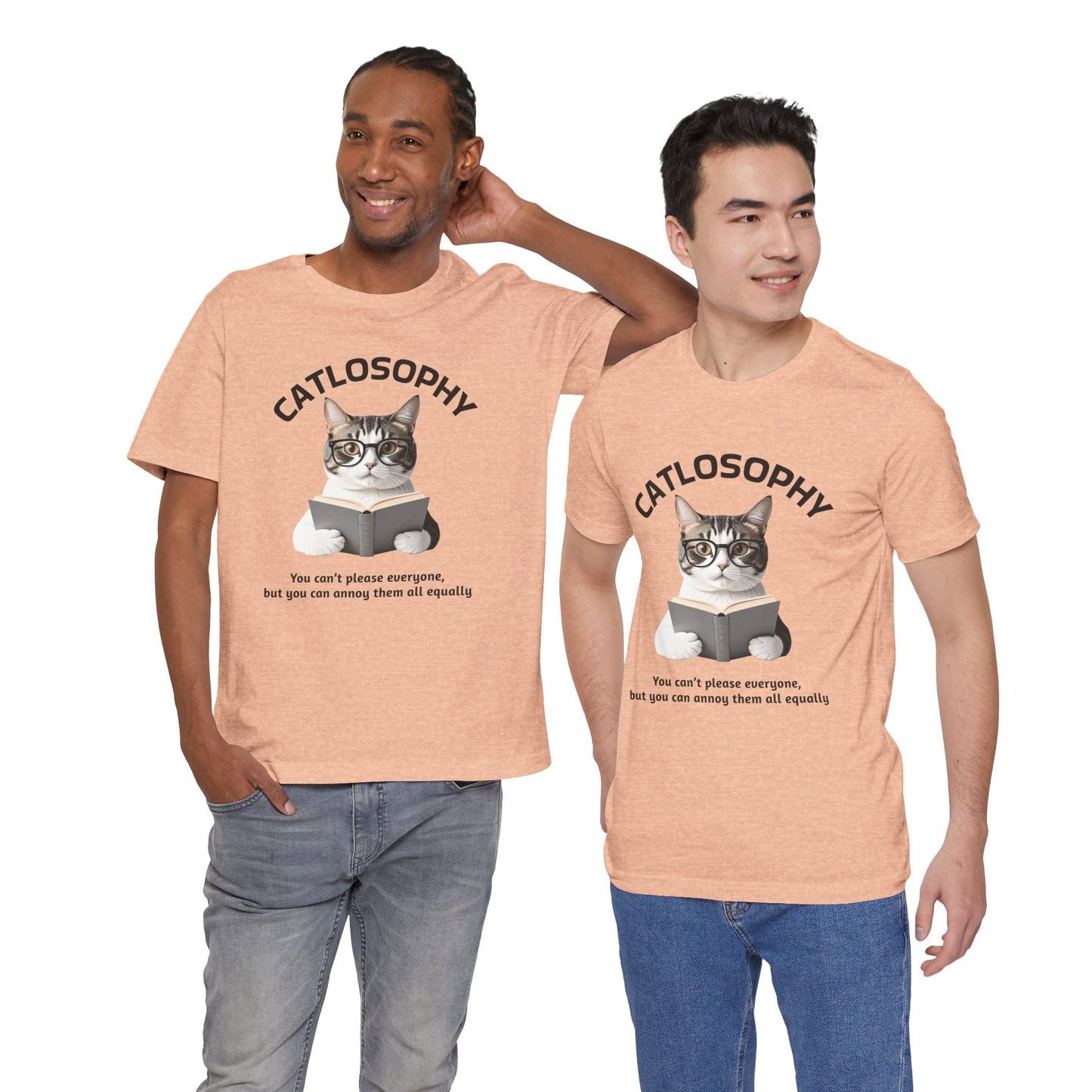 Catlosophy Unisex Jersey Short Sleeve Tee – "You can't please everyone" Design