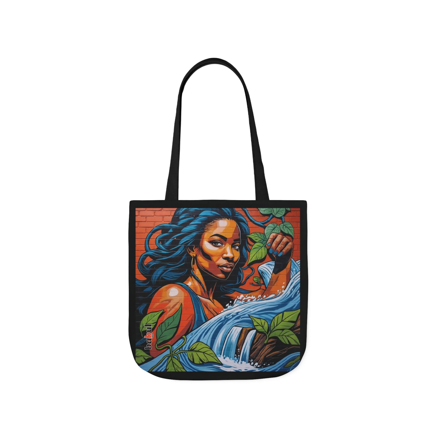 Artistic Surge - Eco-Friendly Canvas Tote Bag - WOMAN WITH WATER
